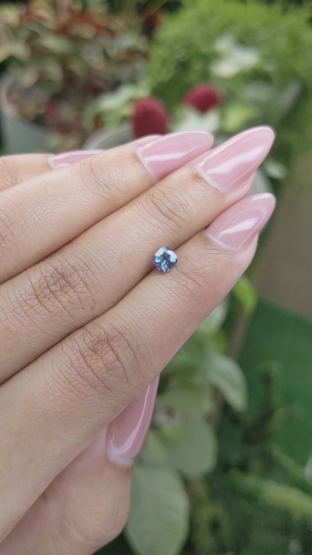 0.62 Ct. Blue Sapphire from Ceylon (Sri Lanka) Size Video