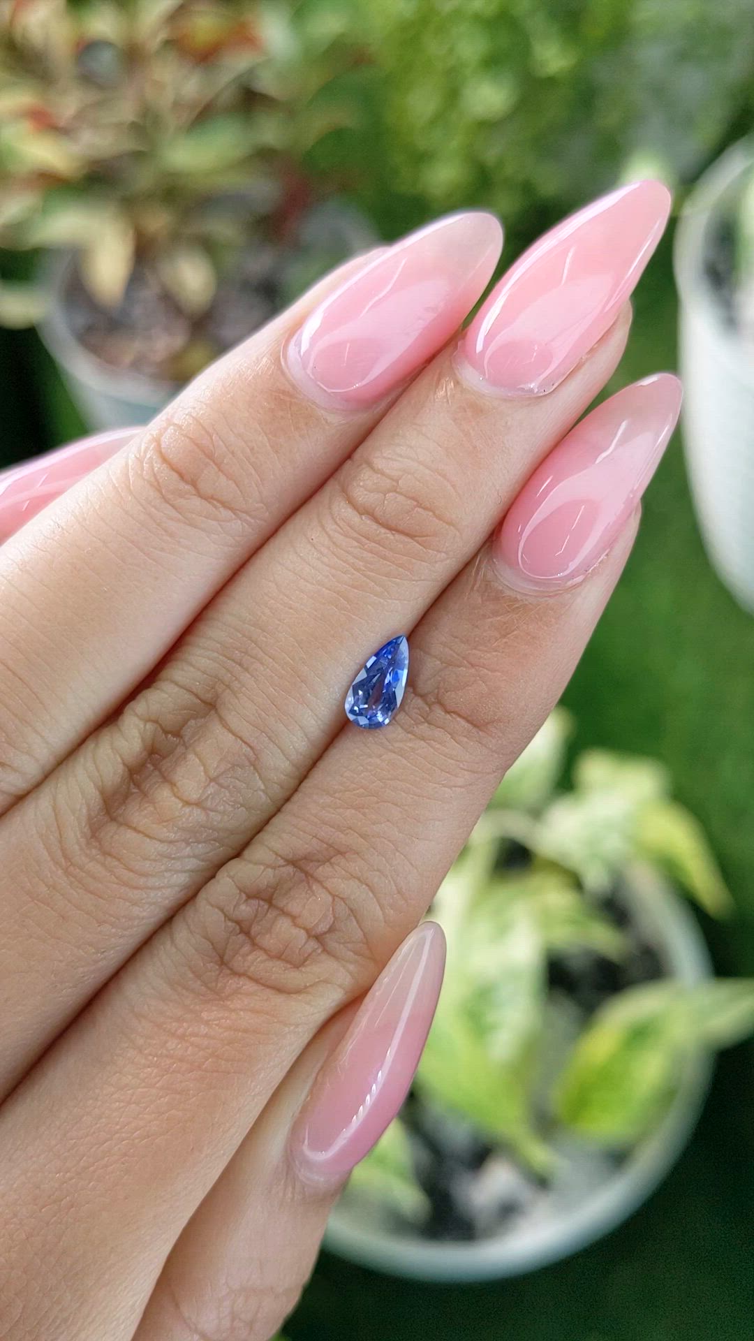 0.61 Ct. Blue Sapphire from Ceylon (Sri Lanka) Size Video