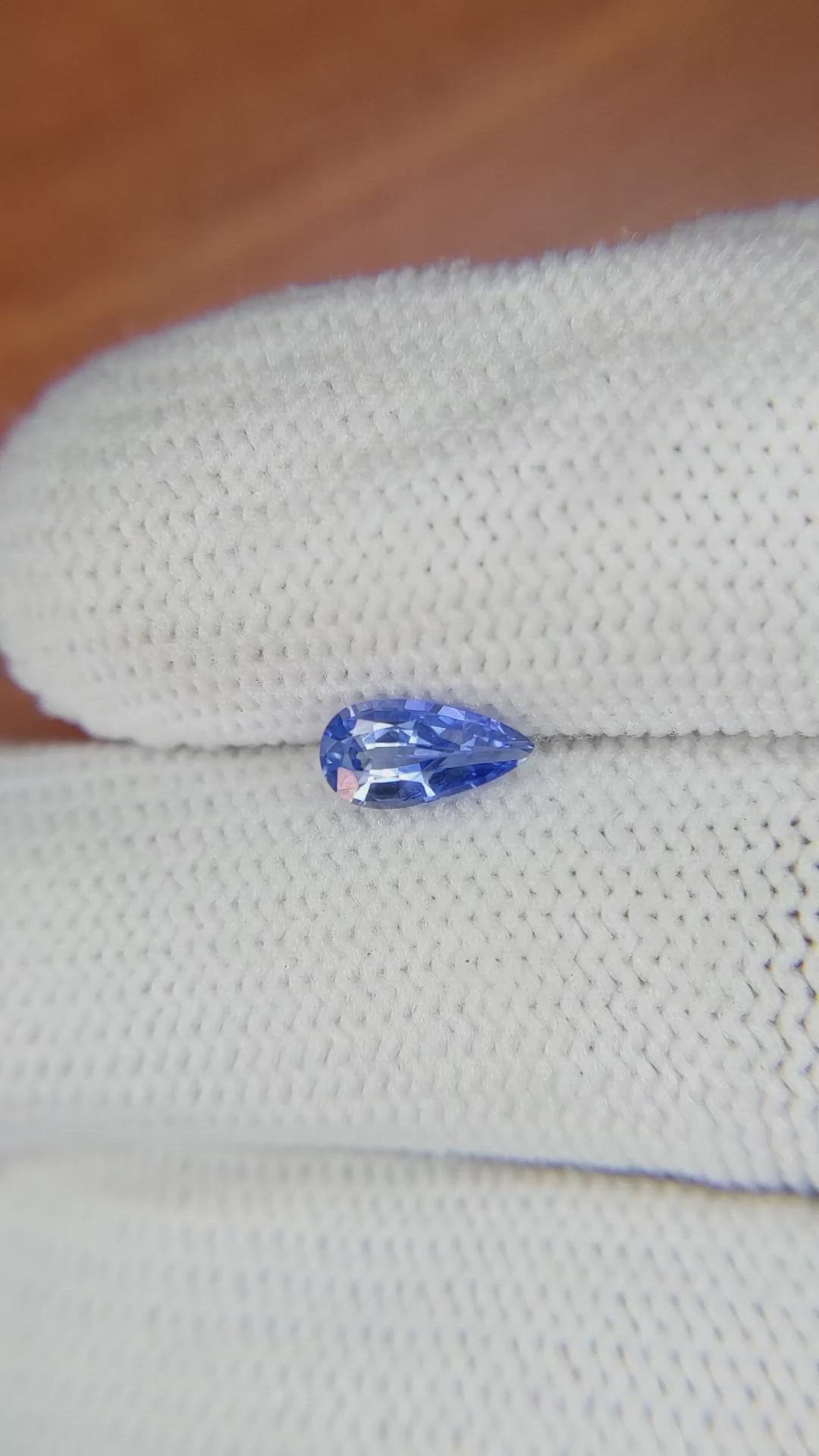 0.61 Ct. Blue Sapphire from Ceylon (Sri Lanka) Size Video