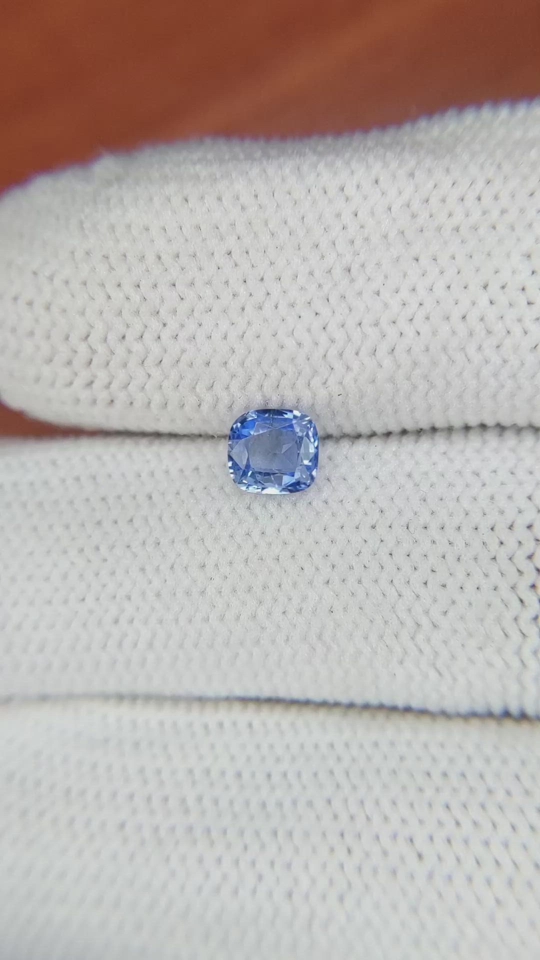 0.63 Ct. Blue Sapphire from Ceylon (Sri Lanka) Size Video