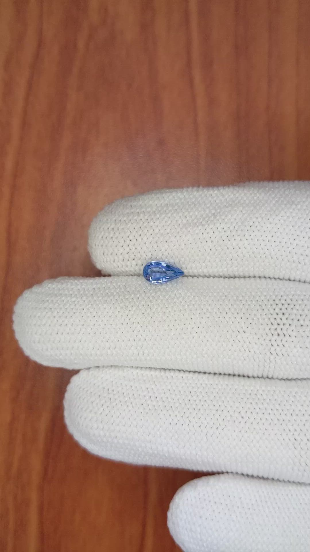 0.71 Ct. Blue Sapphire from Ceylon (Sri Lanka) Size Video
