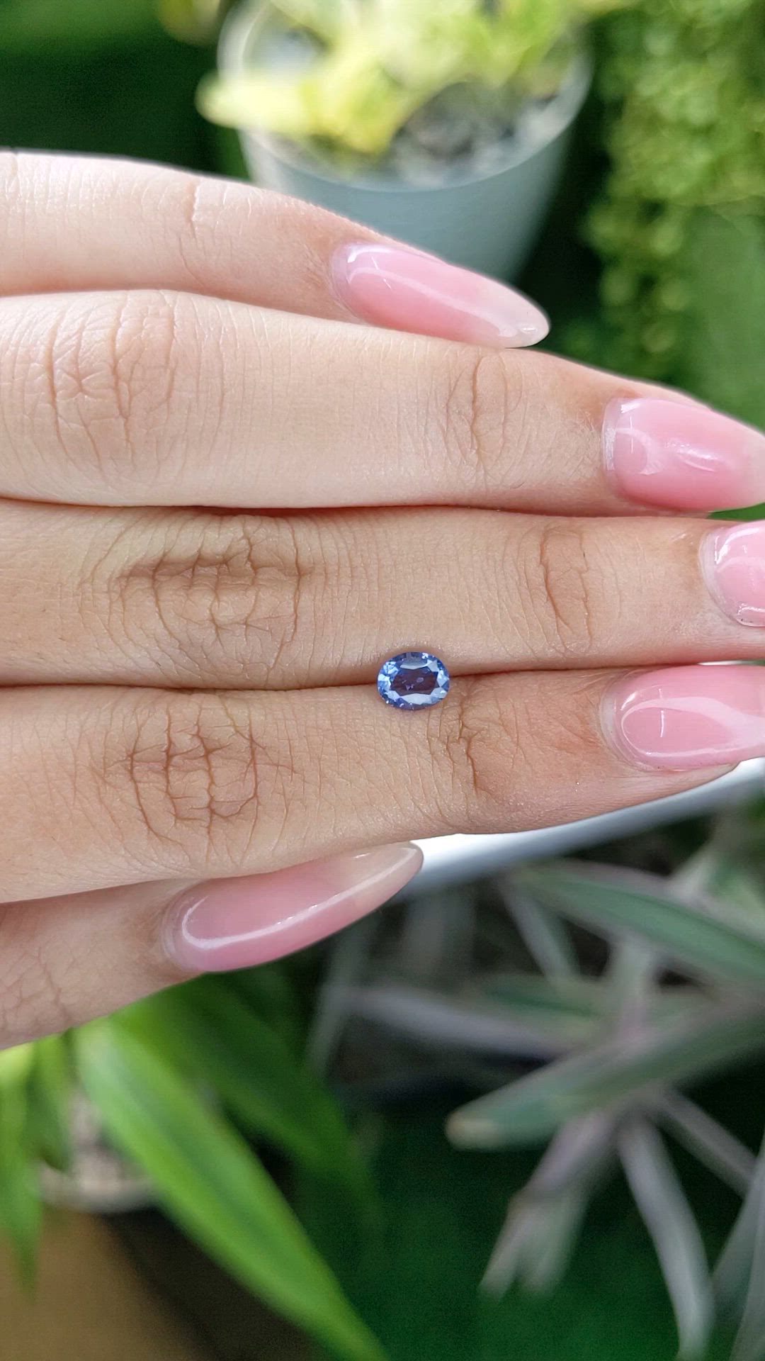 0.63 Ct. Blue Sapphire from Ceylon (Sri Lanka) Size Video
