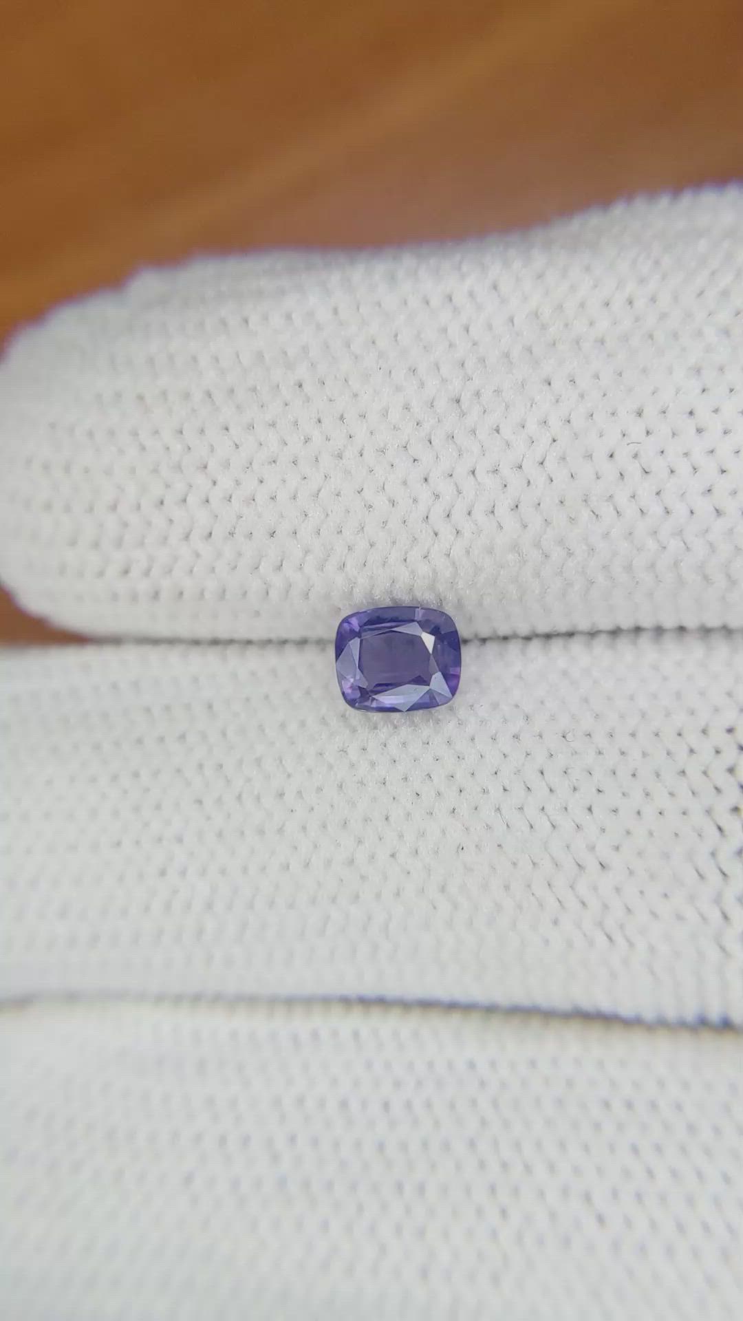 0.69 Ct. Color Change Sapphire from Ceylon (Sri Lanka) Size Video