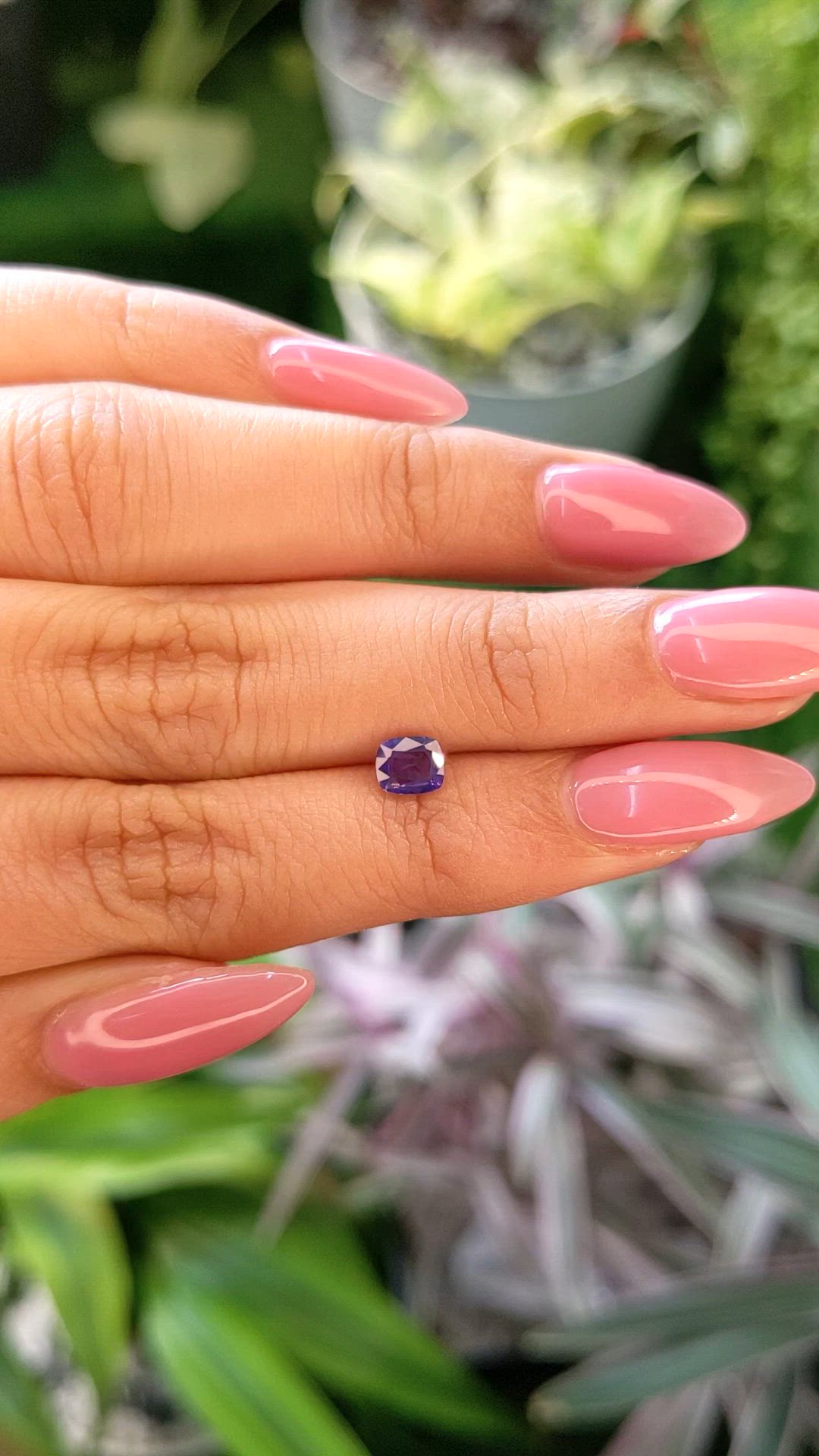 0.69 Ct. Color Change Sapphire from Ceylon (Sri Lanka) Size Video