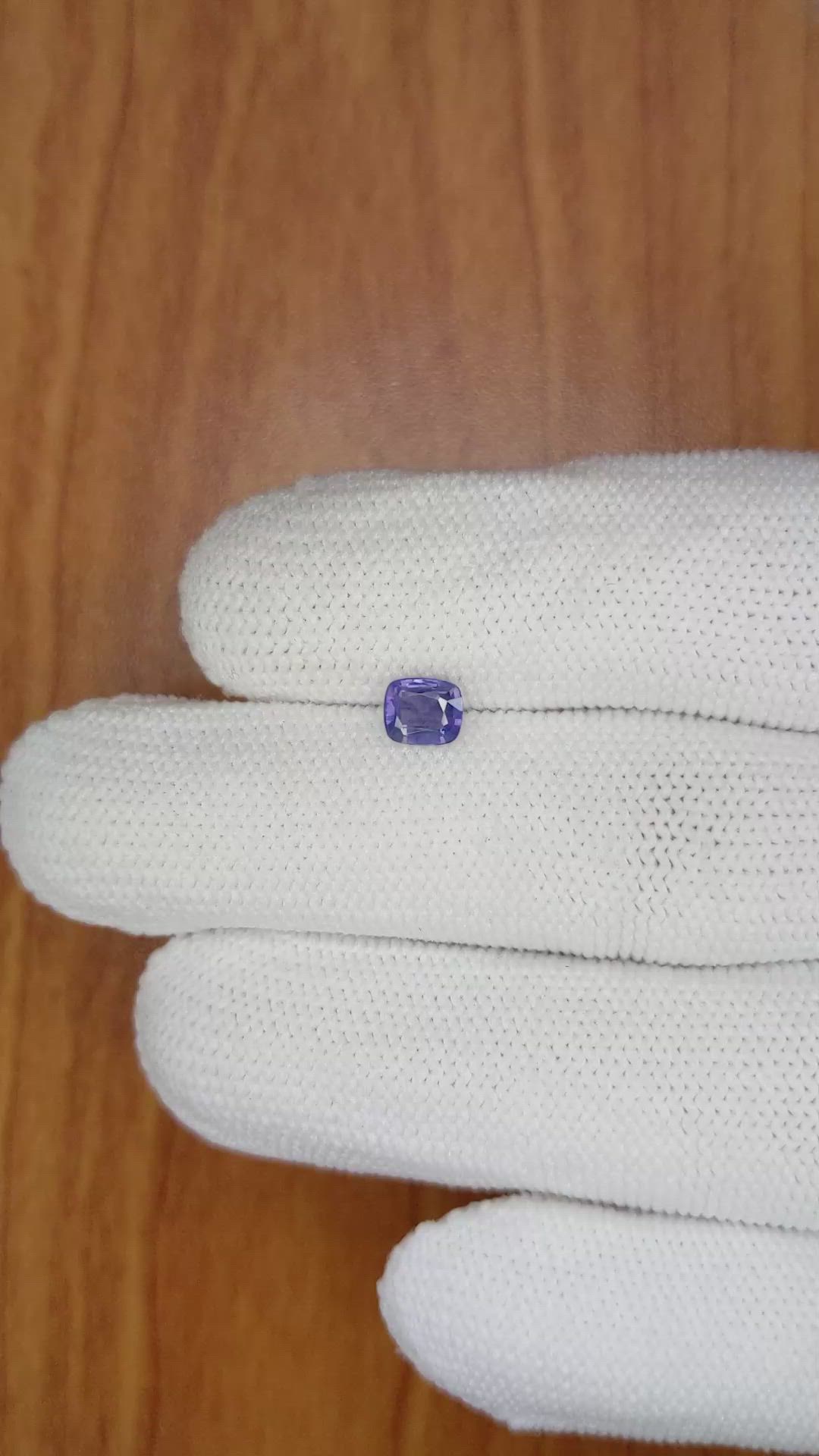 0.69 Ct. Color Change Sapphire from Ceylon (Sri Lanka) Size Video