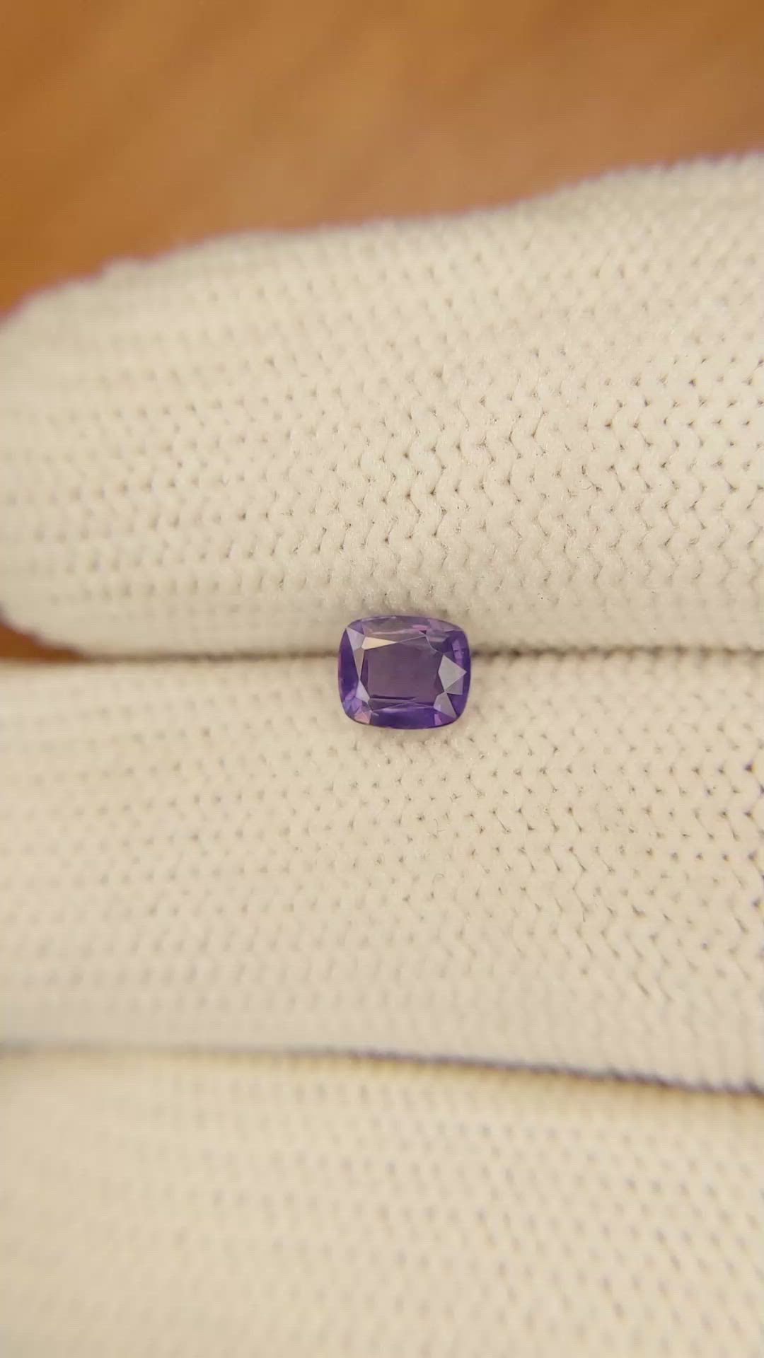 0.69 Ct. Color Change Sapphire from Ceylon (Sri Lanka) Size Video