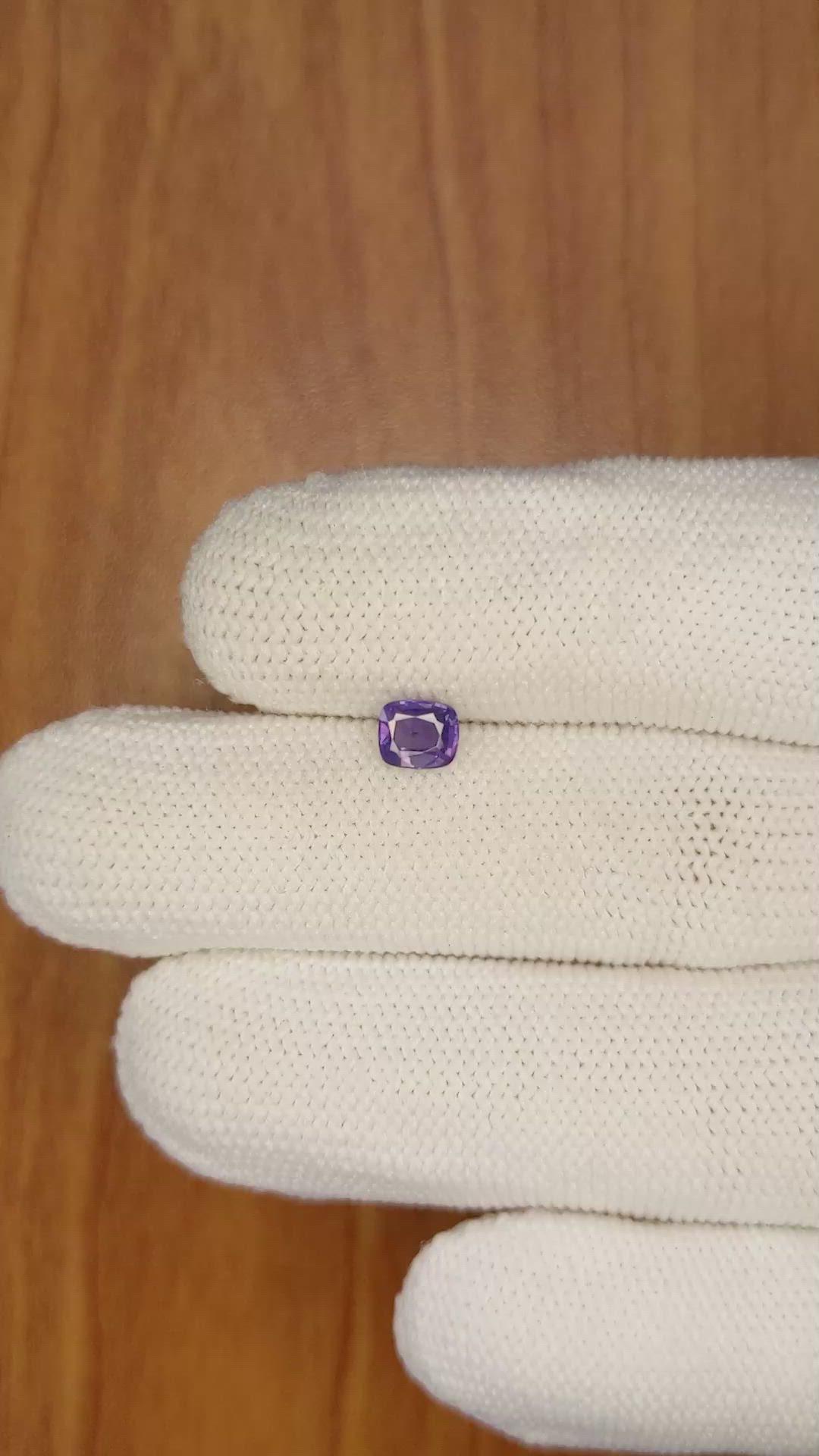 0.69 Ct. Color Change Sapphire from Ceylon (Sri Lanka) Size Video