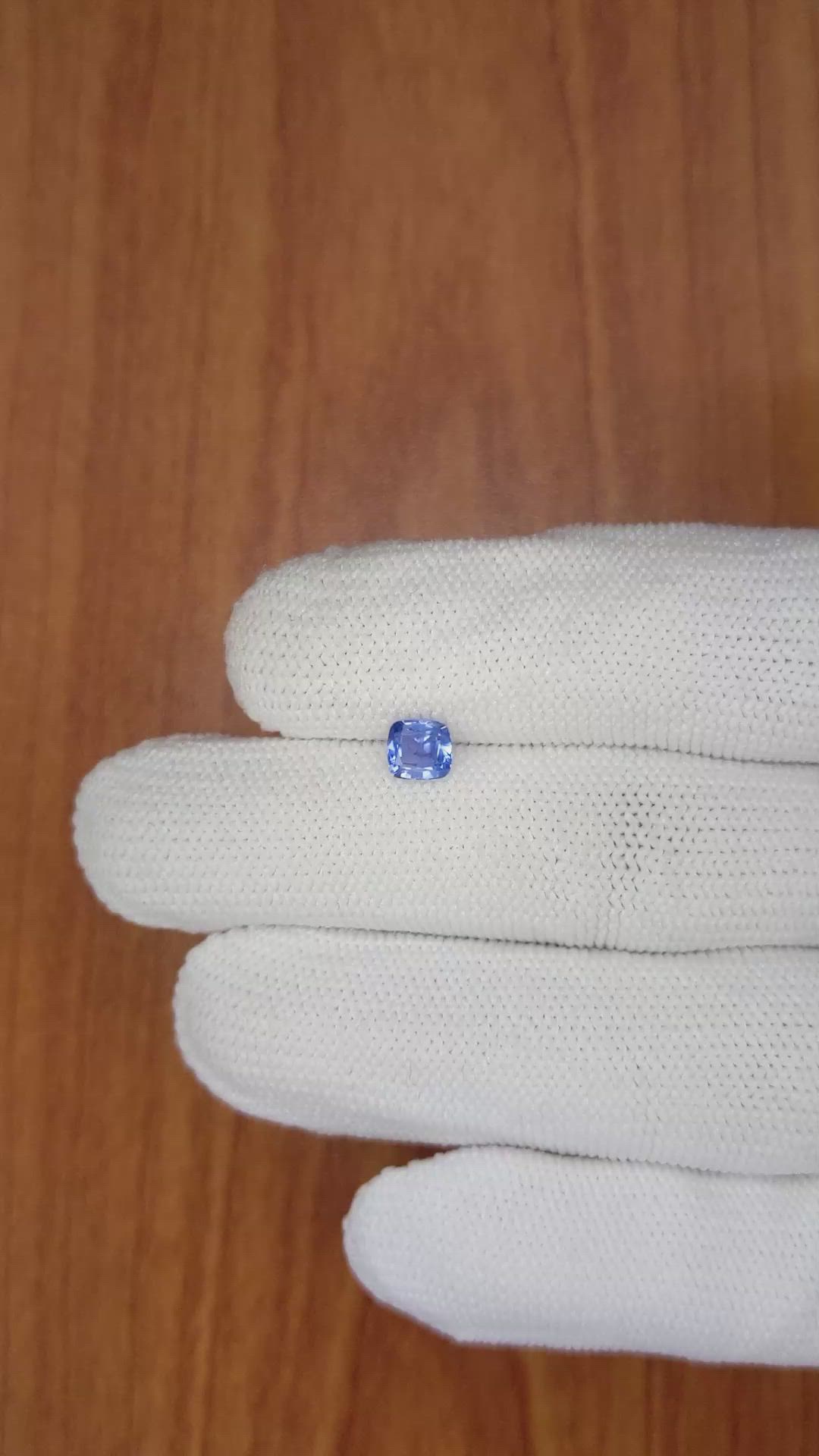 0.77 Ct. Blue Sapphire from Ceylon (Sri Lanka) Size Video