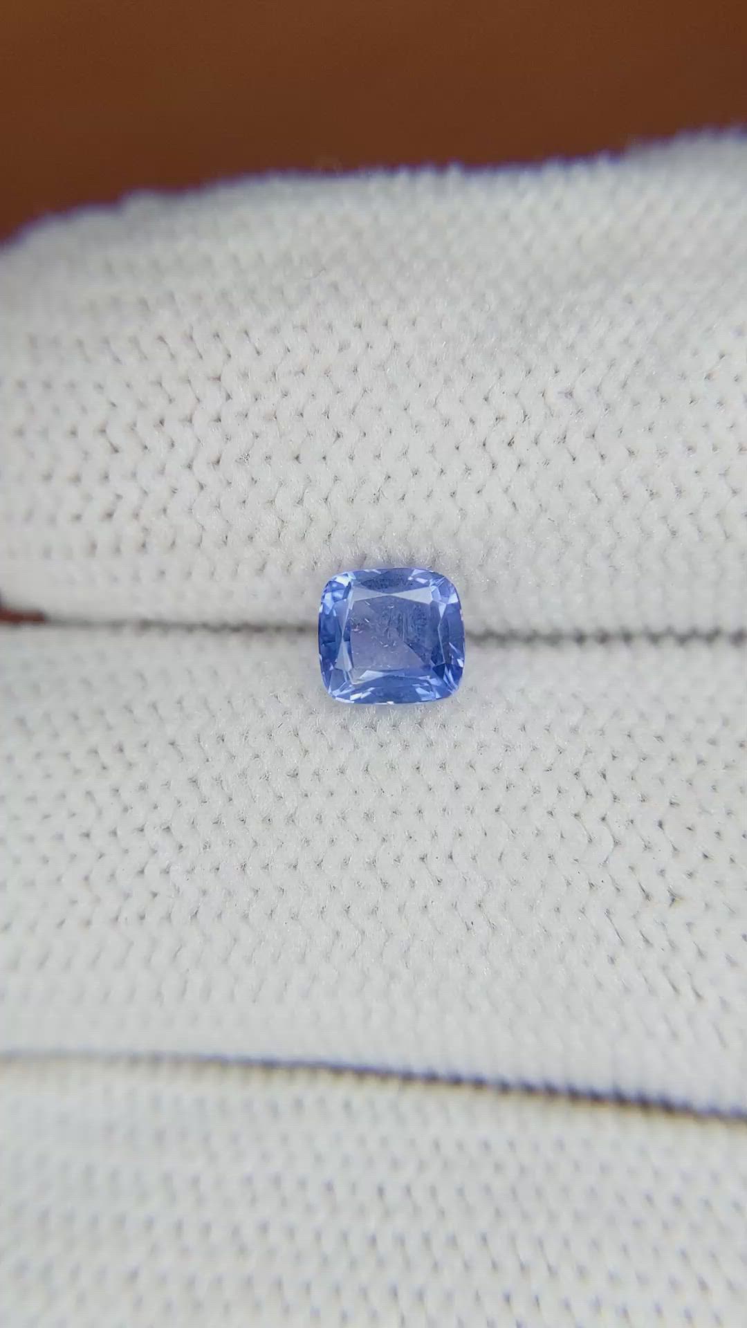 0.77 Ct. Blue Sapphire from Ceylon (Sri Lanka) Size Video