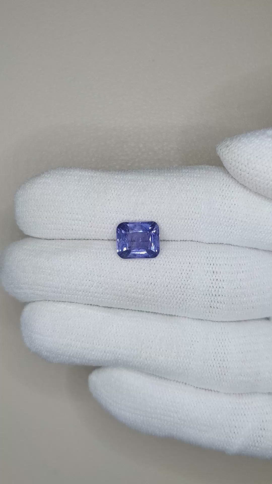 3.19 Ct. Blue Sapphire from Ceylon (Sri Lanka) Size Video