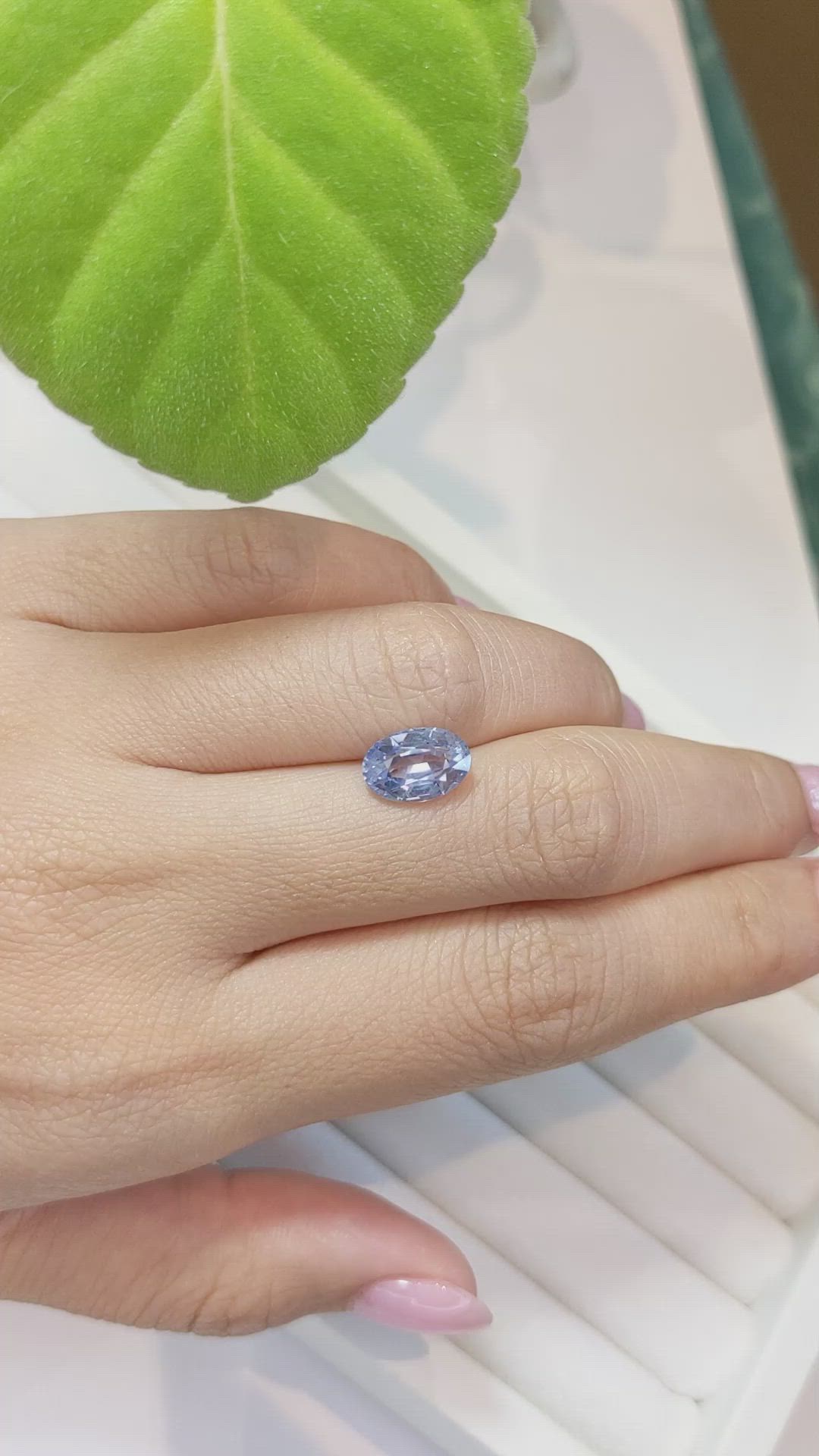 2.93 Ct. Blue Sapphire from Ceylon (Sri Lanka) Size Video