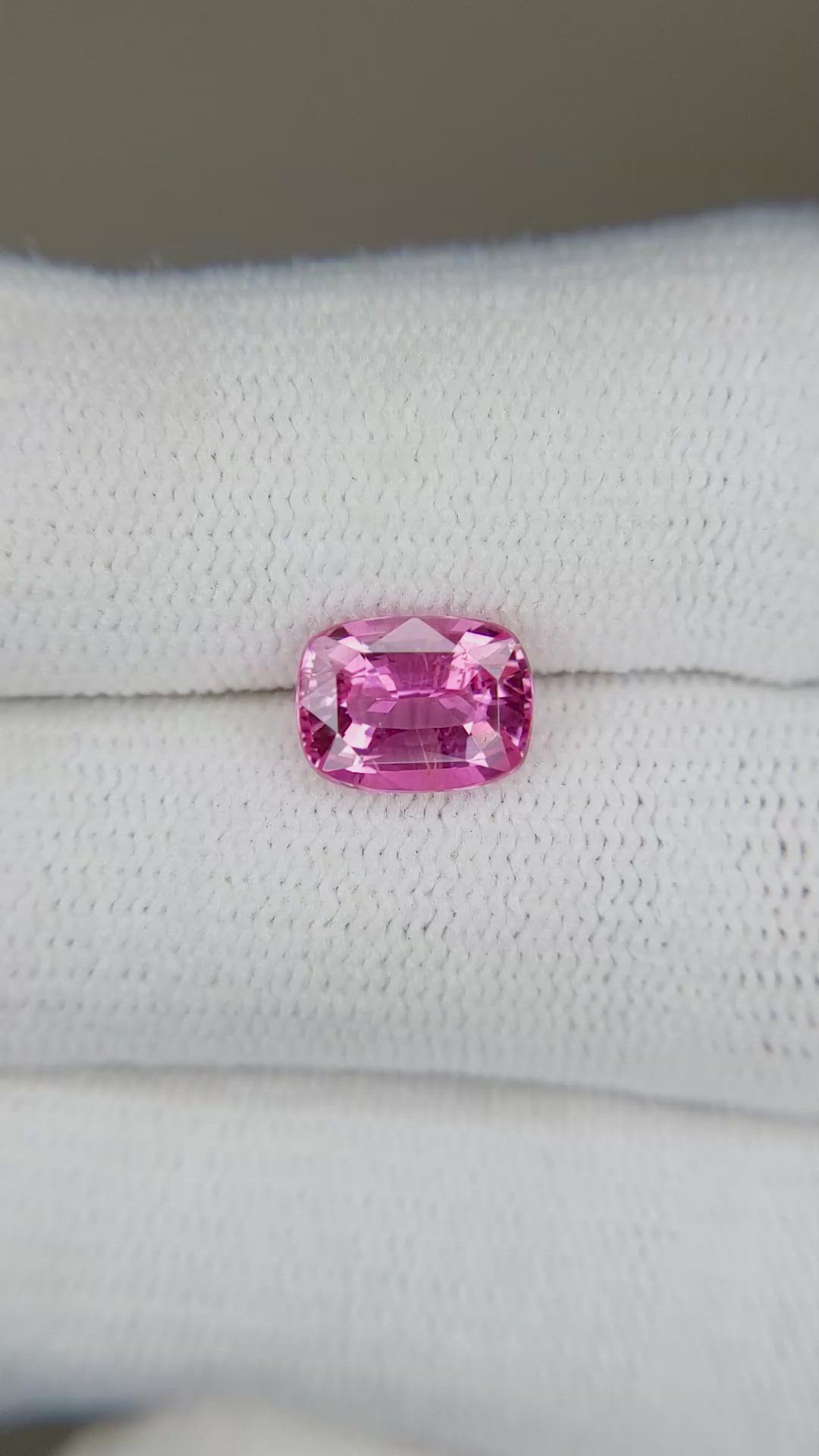 2.03 Ct. Pink Sapphire from Ceylon (Sri Lanka) Size Video
