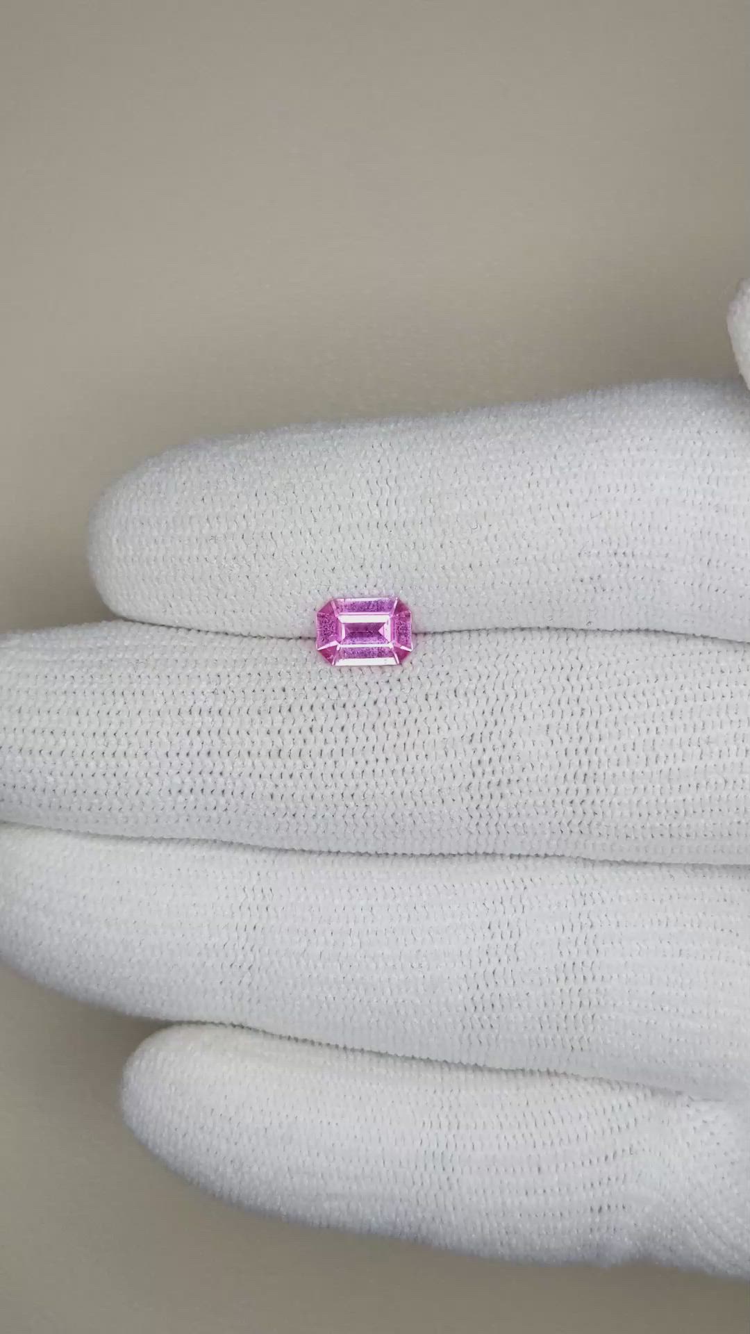 0.91 Ct. Pink Sapphire from Ceylon (Sri Lanka) Size Video