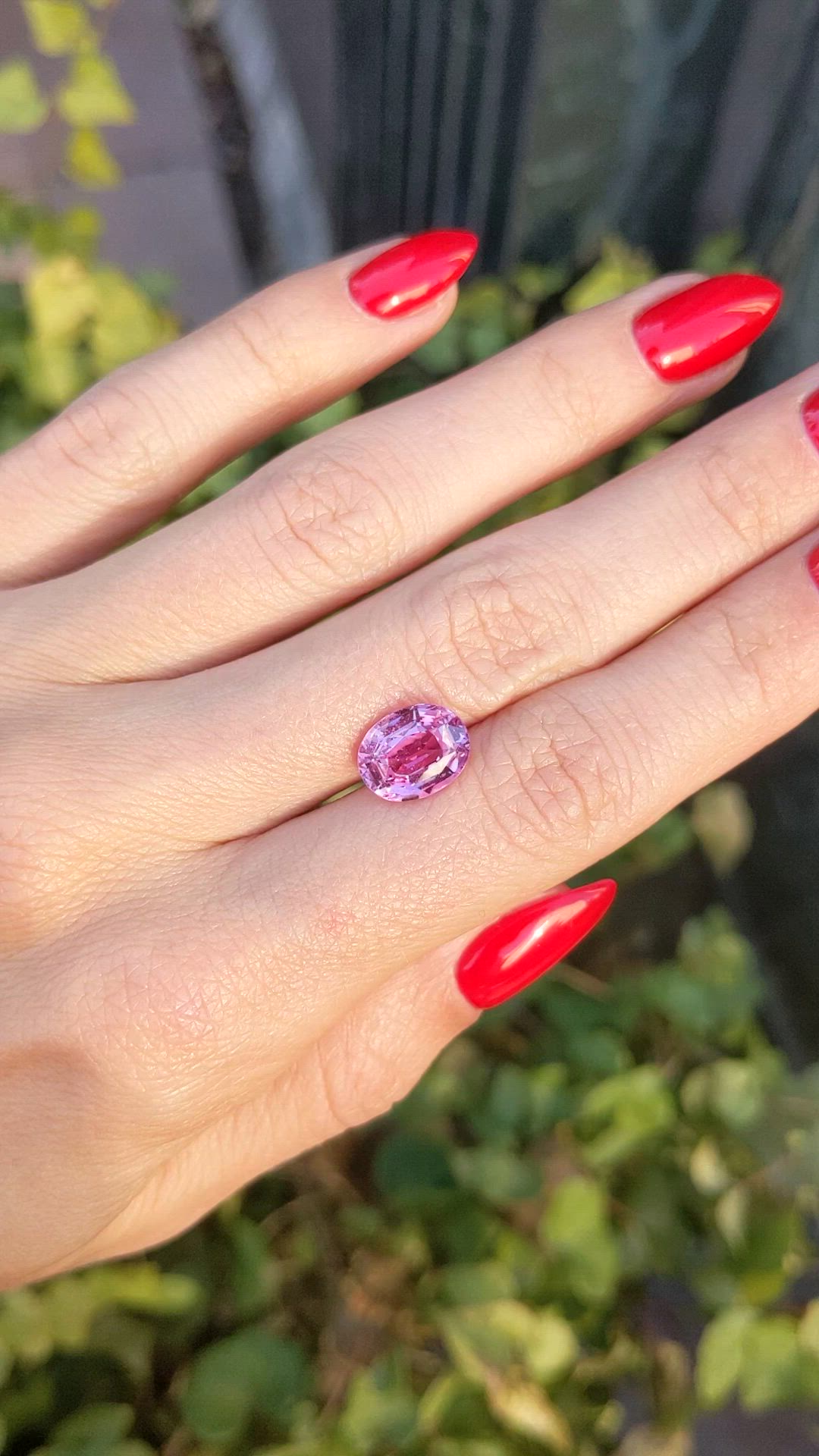 4.05 Ct. Pink Sapphire from Madagascar Size Video