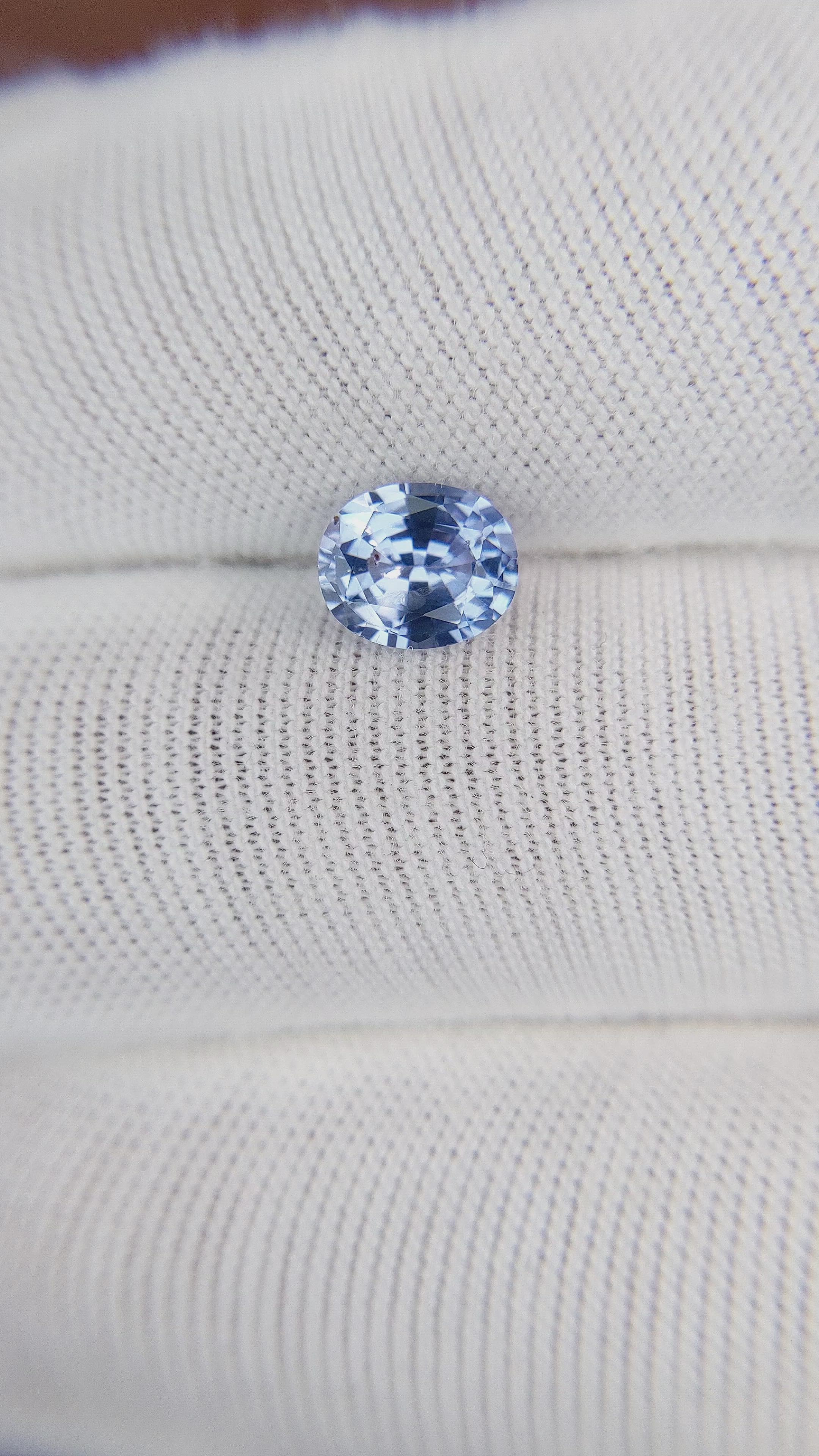 1.10 Ct. Blue Sapphire from Ceylon (Sri Lanka) Size Video