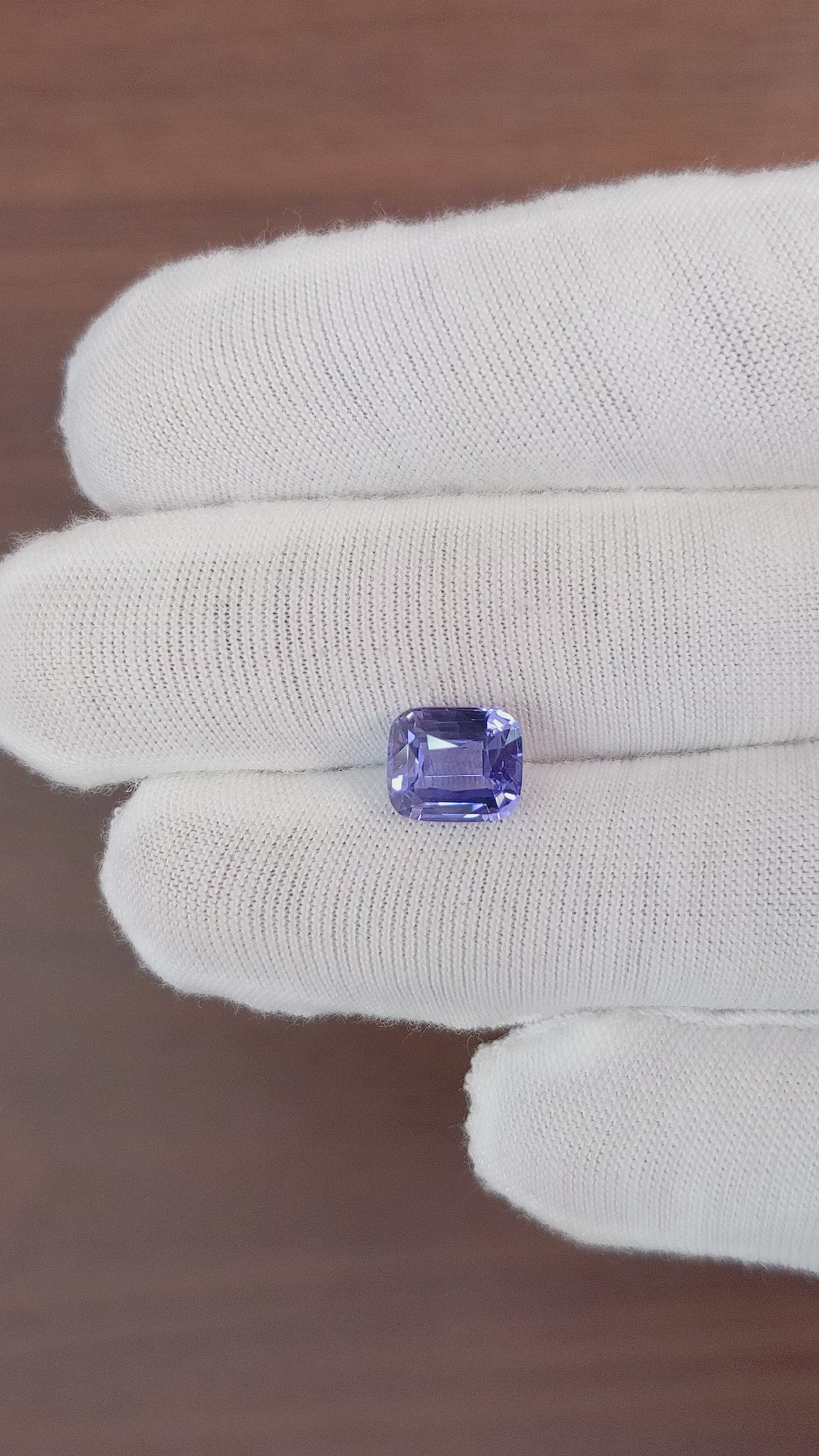 3.03 Ct. Violet Sapphire from Madagascar Size Video