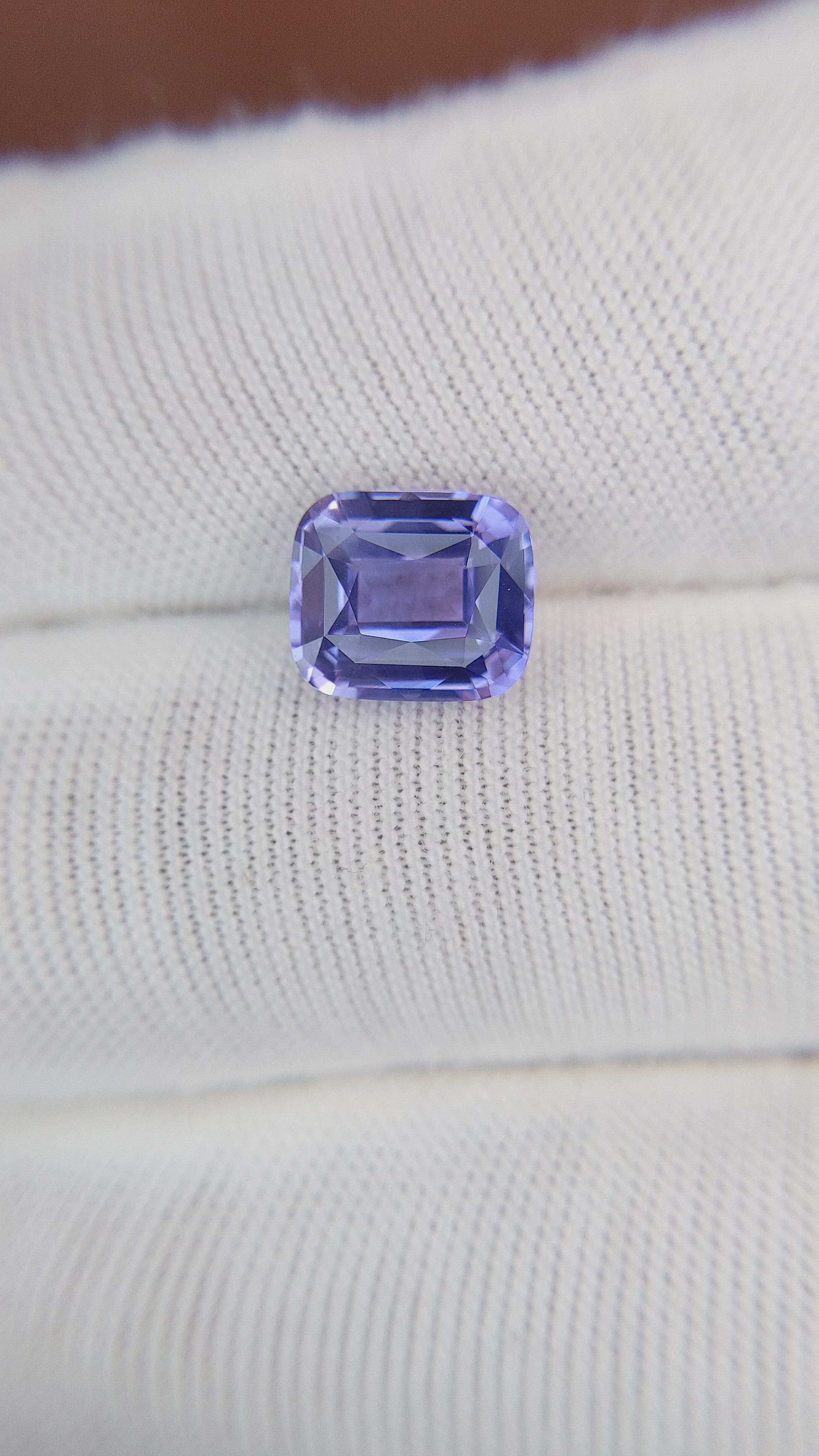 3.03 Ct. Violet Sapphire from Madagascar Size Video