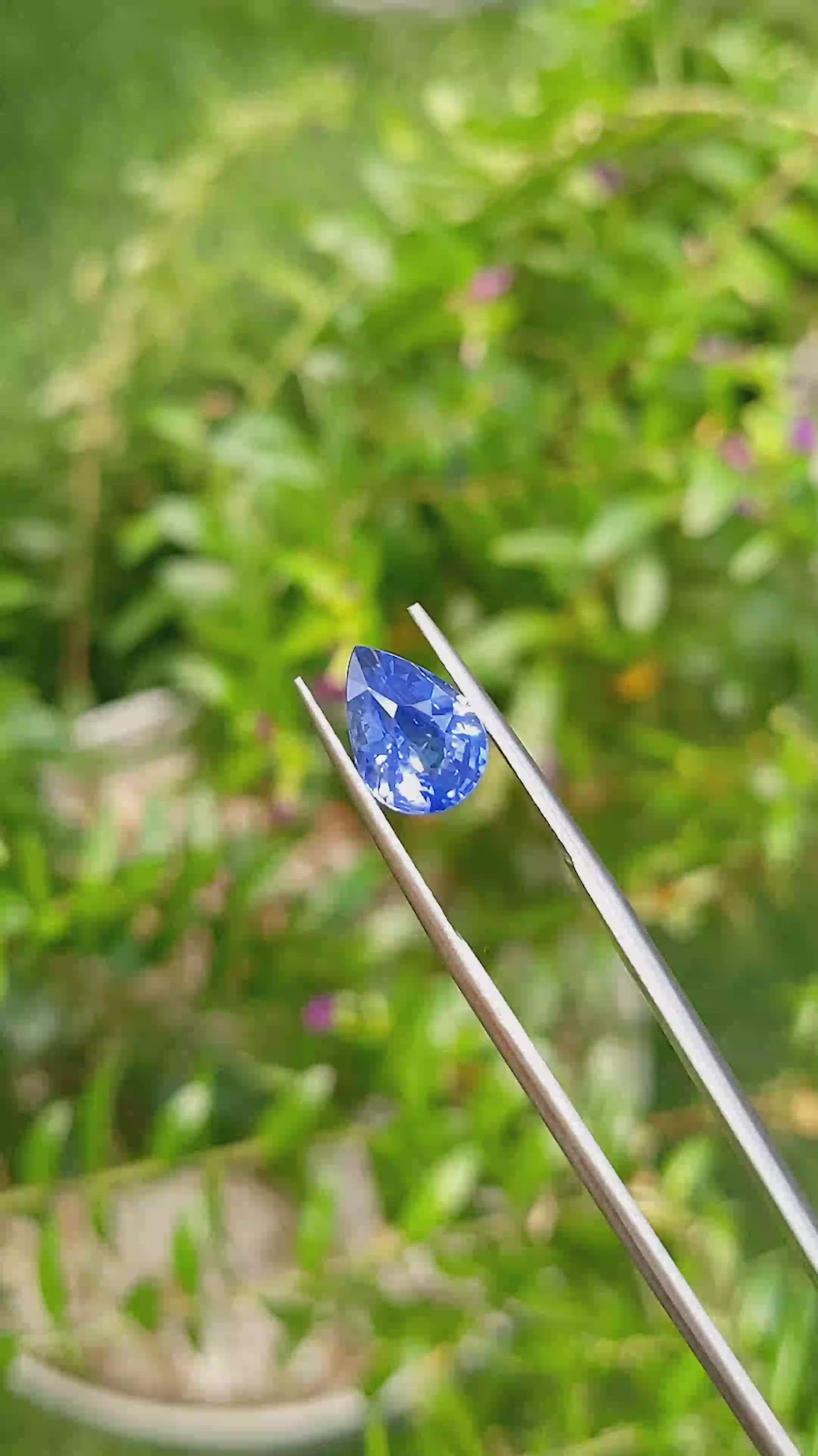 3.05 Ct. Blue Sapphire from Madagascar Size Video