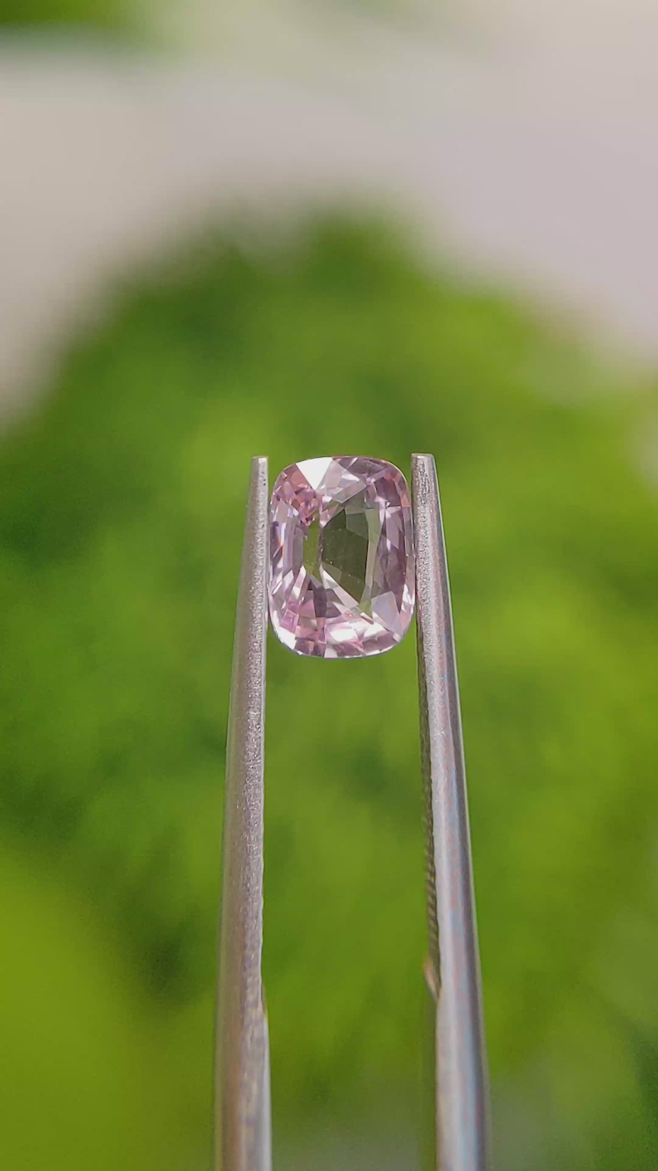 1.04 Ct. Pink Sapphire from Ceylon (Sri Lanka) Size Video
