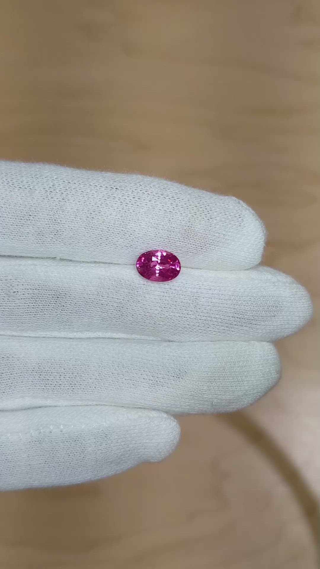 2.04 Ct. Pink Sapphire from Ceylon (Sri Lanka) Size Video