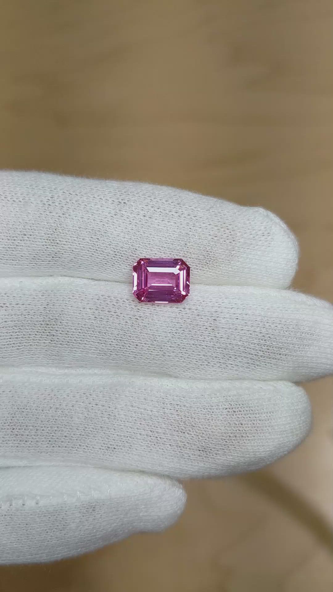 2.94 Ct. Pink Sapphire from Ceylon (Sri Lanka) Size Video