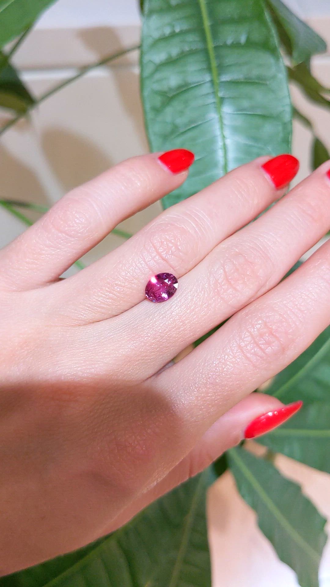 1.52 Ct. Pink Sapphire from Ceylon (Sri Lanka) Size Video