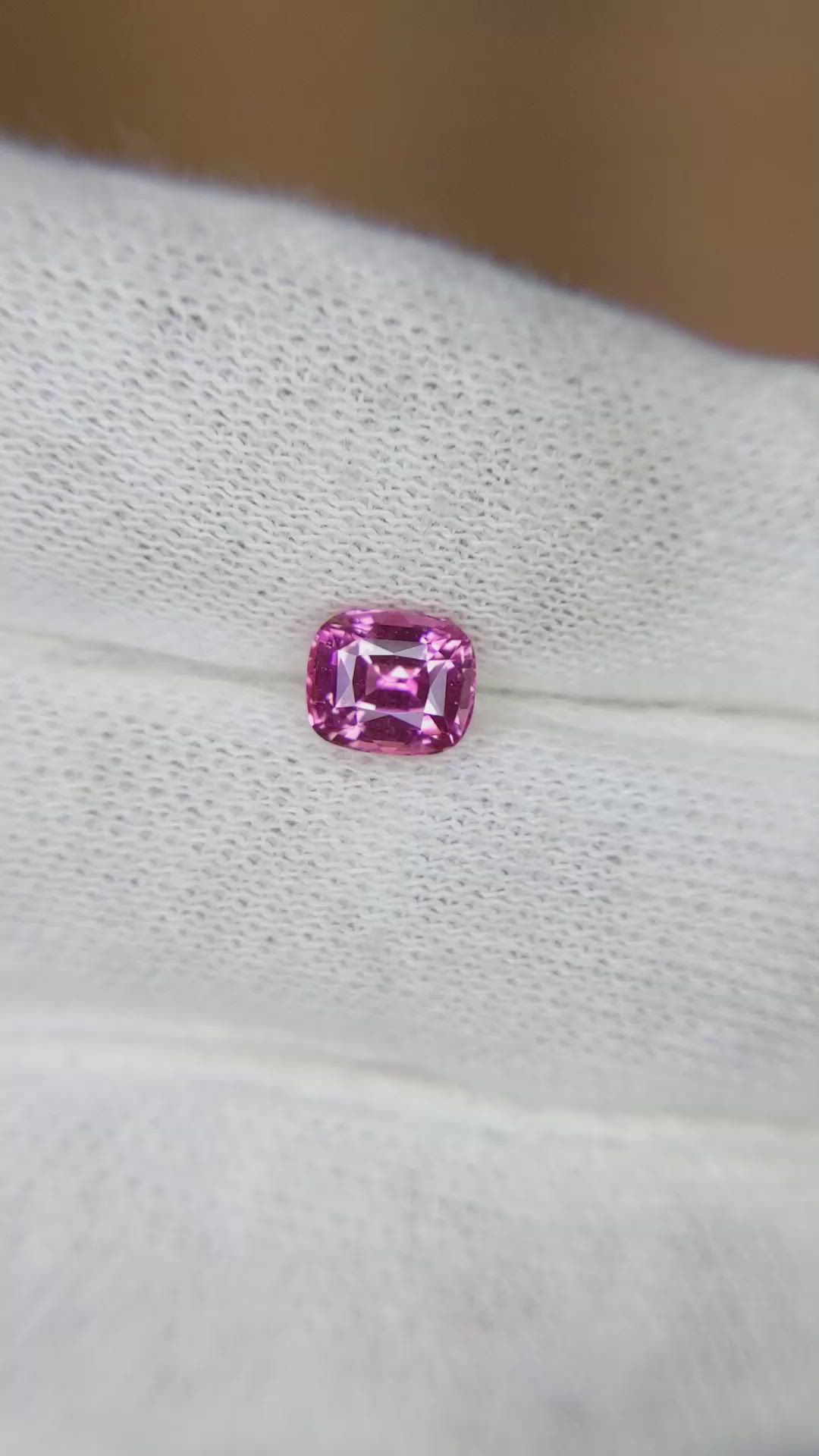 1.22 Ct. Pink Sapphire from Ceylon (Sri Lanka) Size Video
