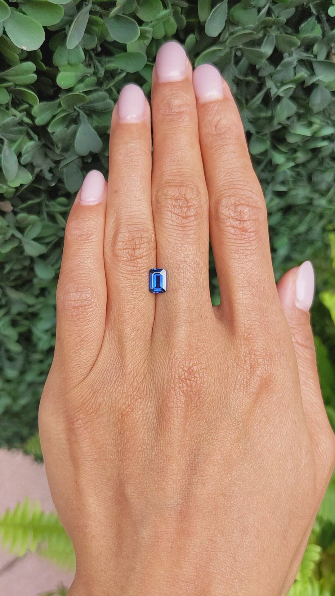 0.95 Ct. Blue Sapphire from Thailand Size Video