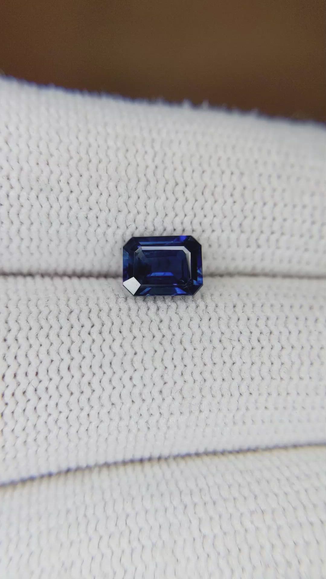 1.11 Ct. Blue Sapphire from Ethiopia Size Video