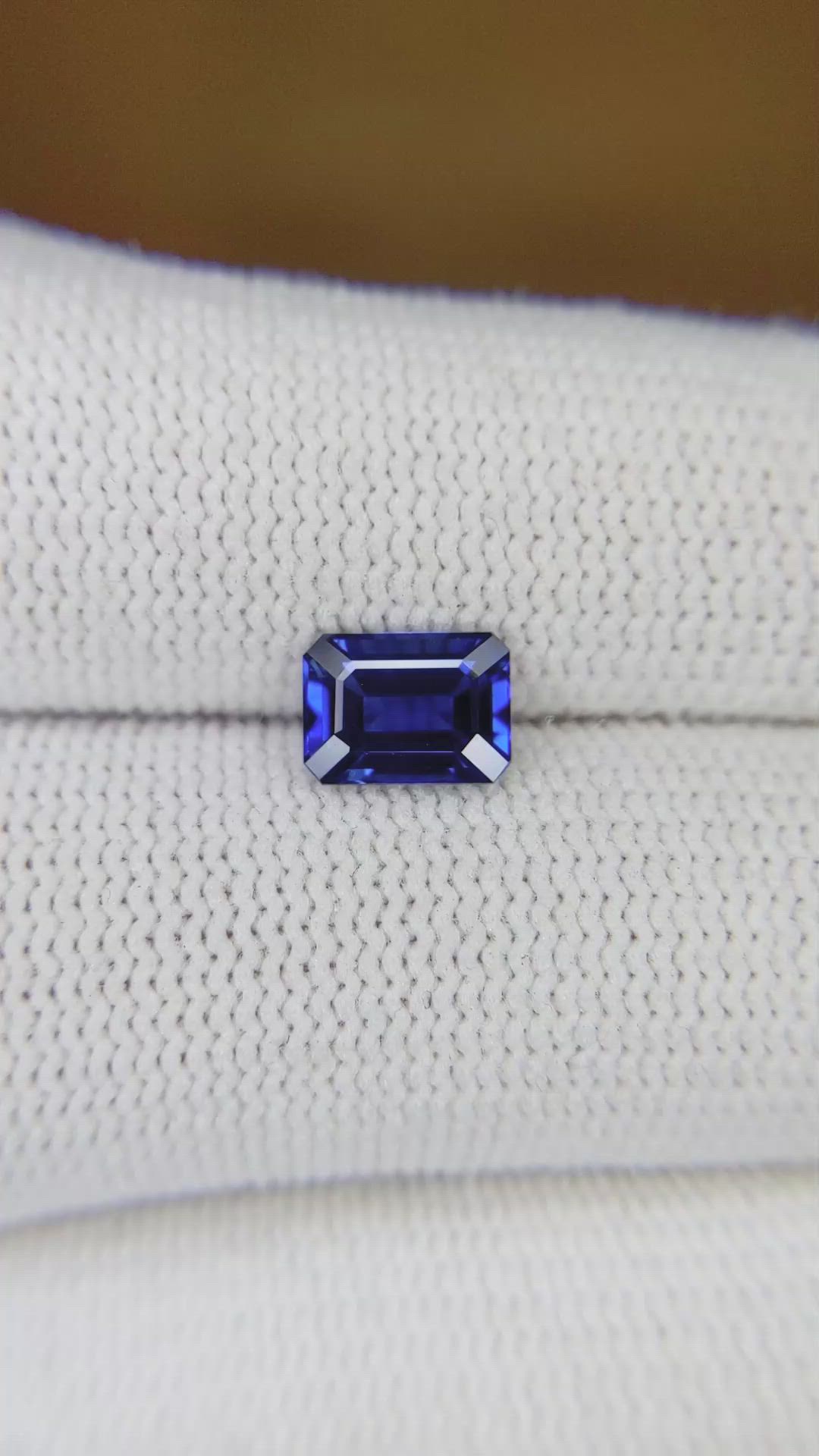 1.30 Ct. Blue Sapphire from Thailand Size Video