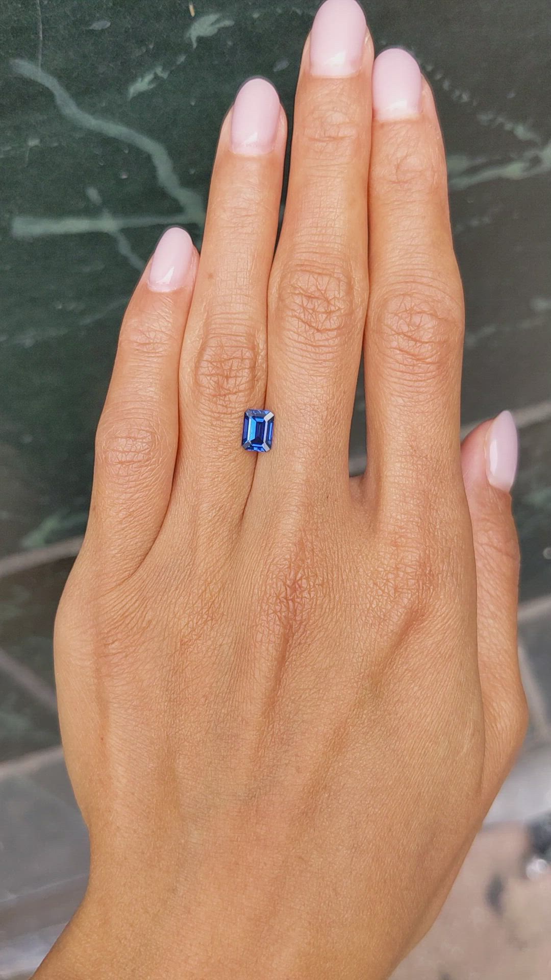 1.30 Ct. Blue Sapphire from Thailand Size Video