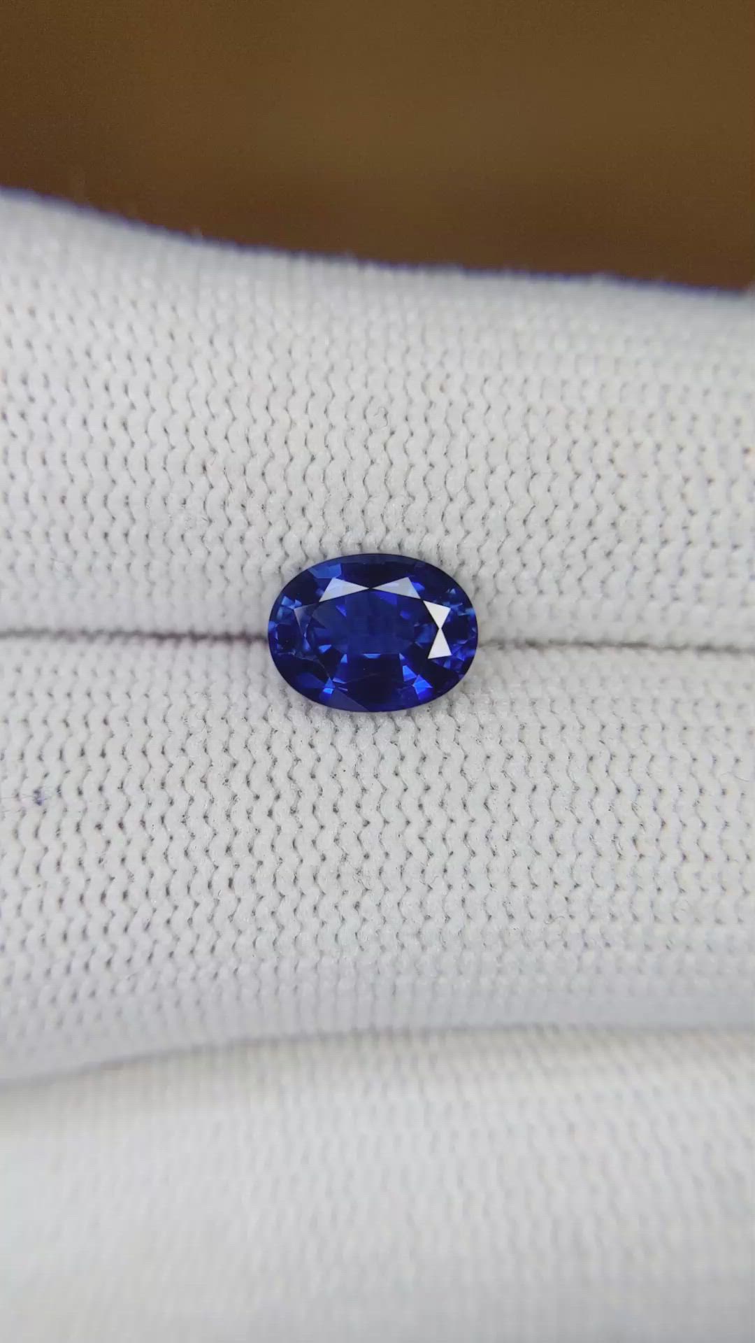 1.69 Ct. Blue Sapphire from Thailand Size Video