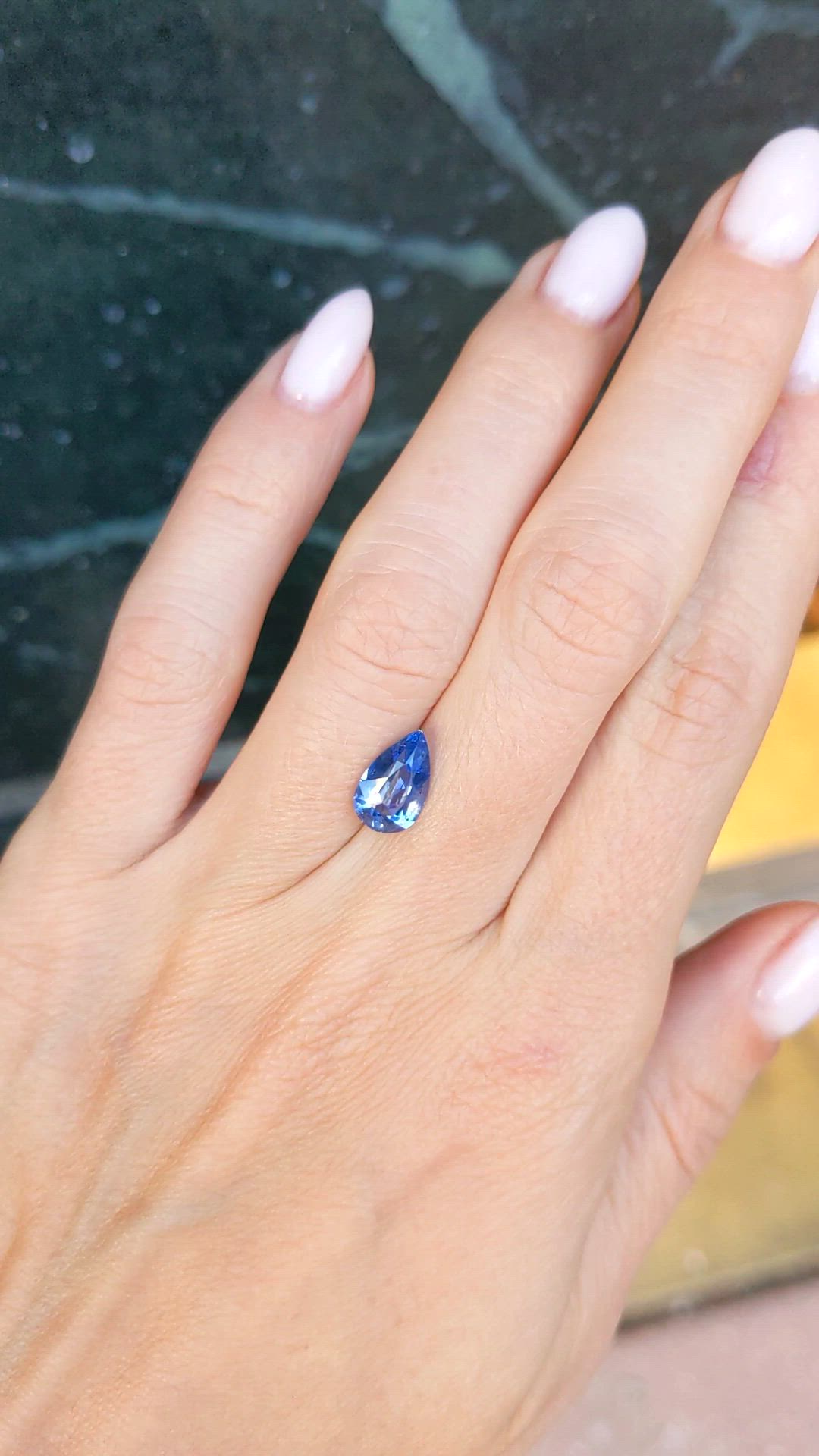 2.00 Ct. Blue Sapphire from Madagascar Size Video