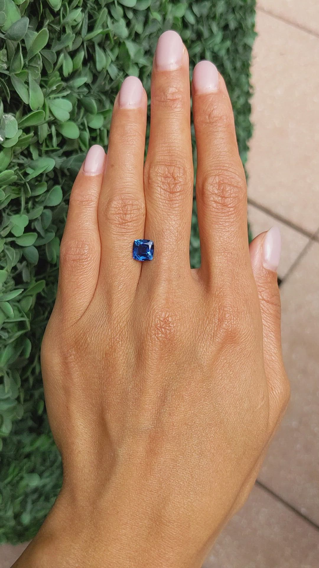 2.09 Ct. Blue Sapphire from Ethiopia Size Video