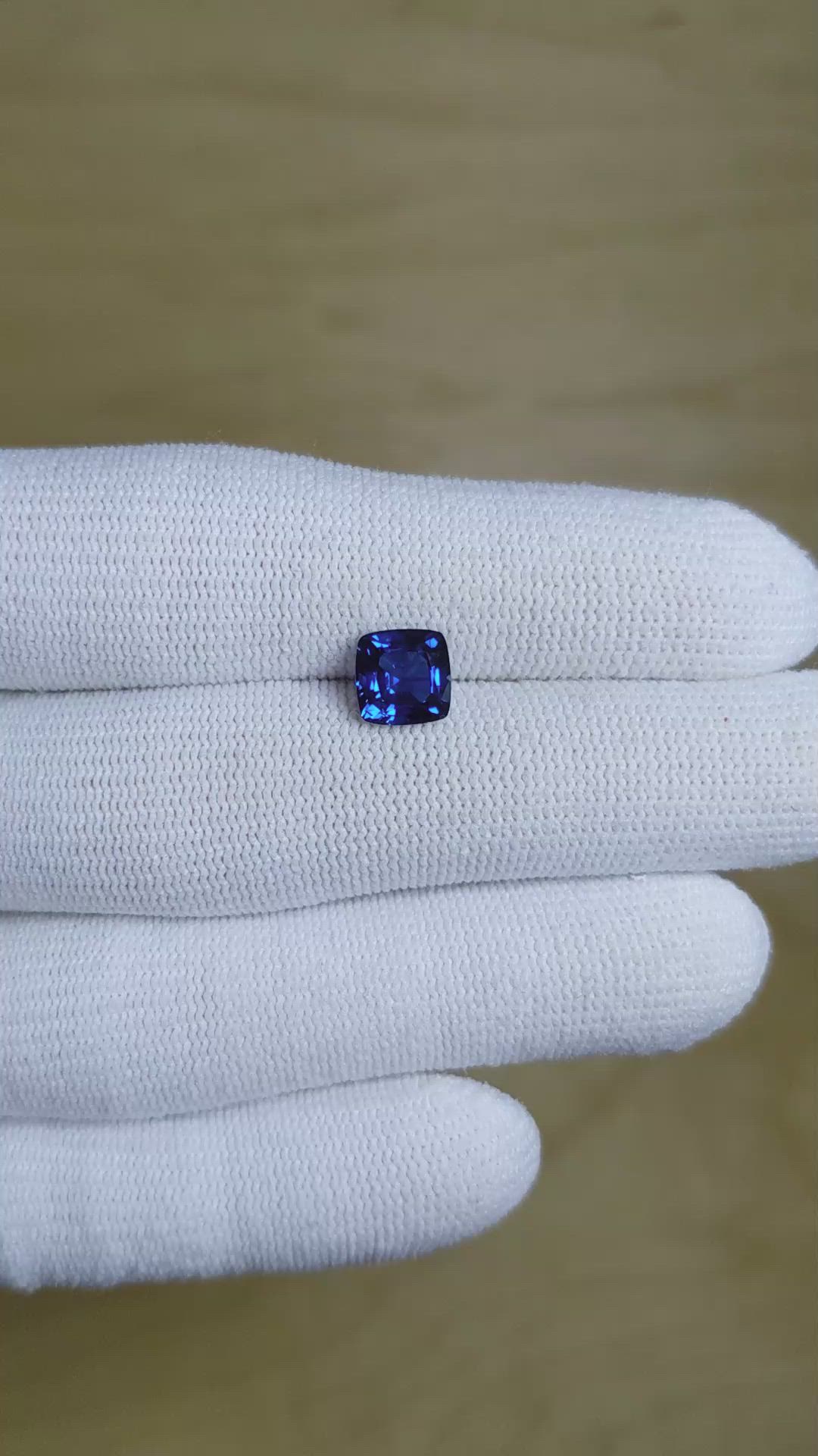 2.09 Ct. Blue Sapphire from Ethiopia Size Video