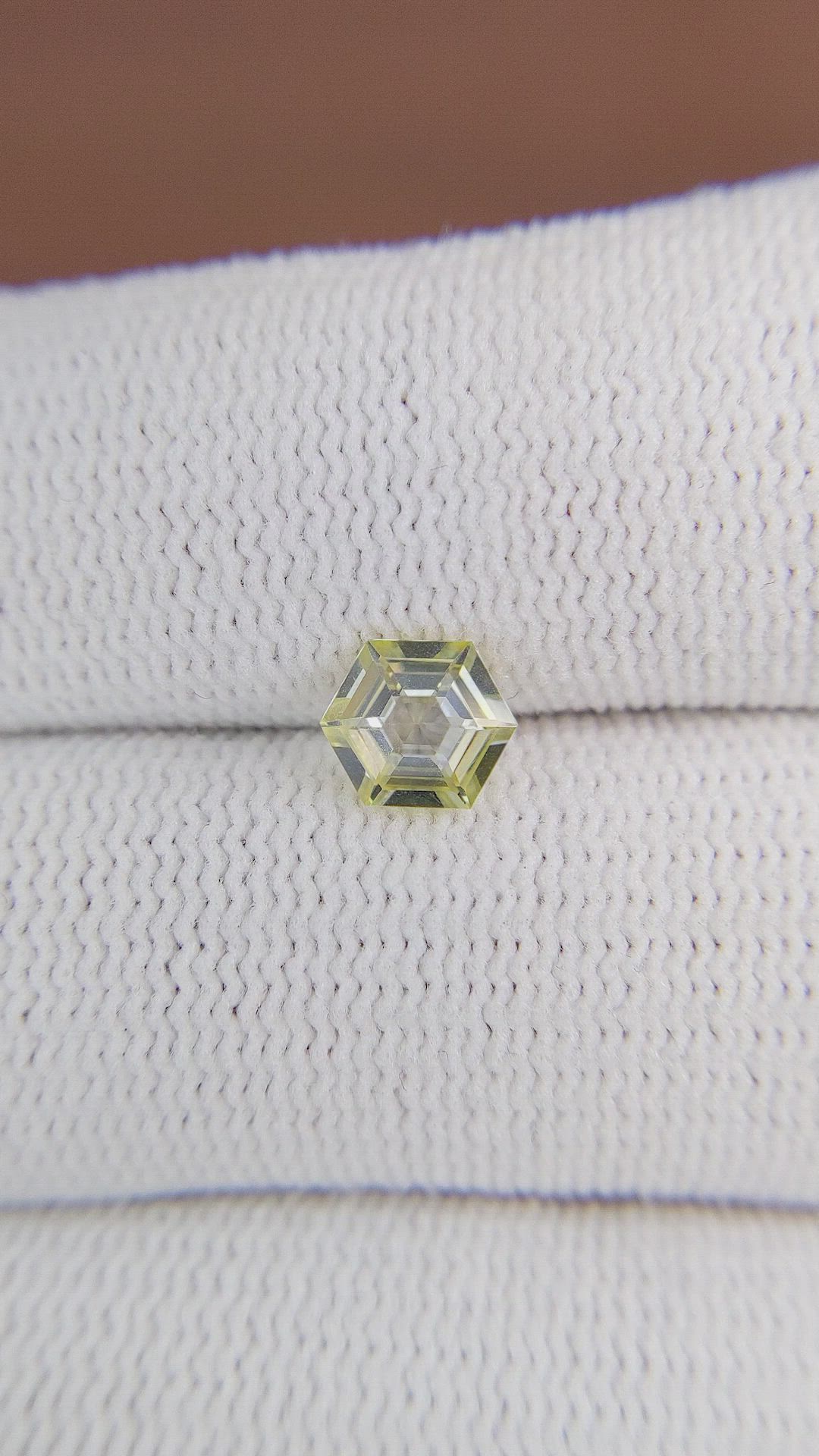 0.93 Ct. Yellow Sapphire from Tanzania Size Video