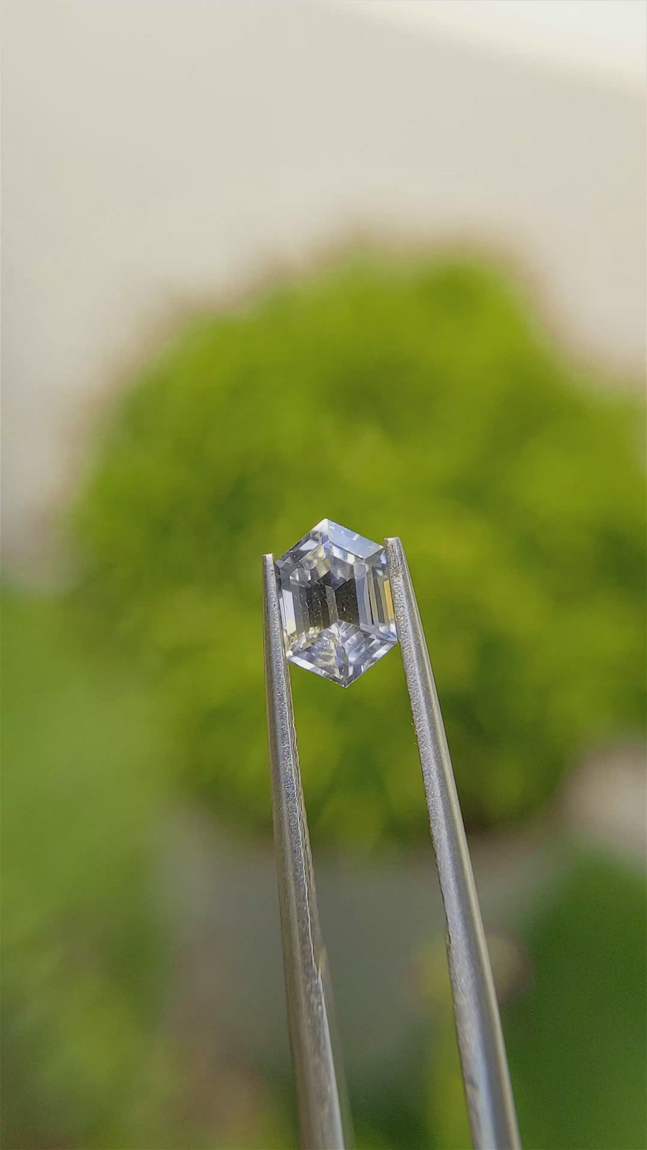 1.23 Ct. Bi Color Sapphire from Tanzania Size Video