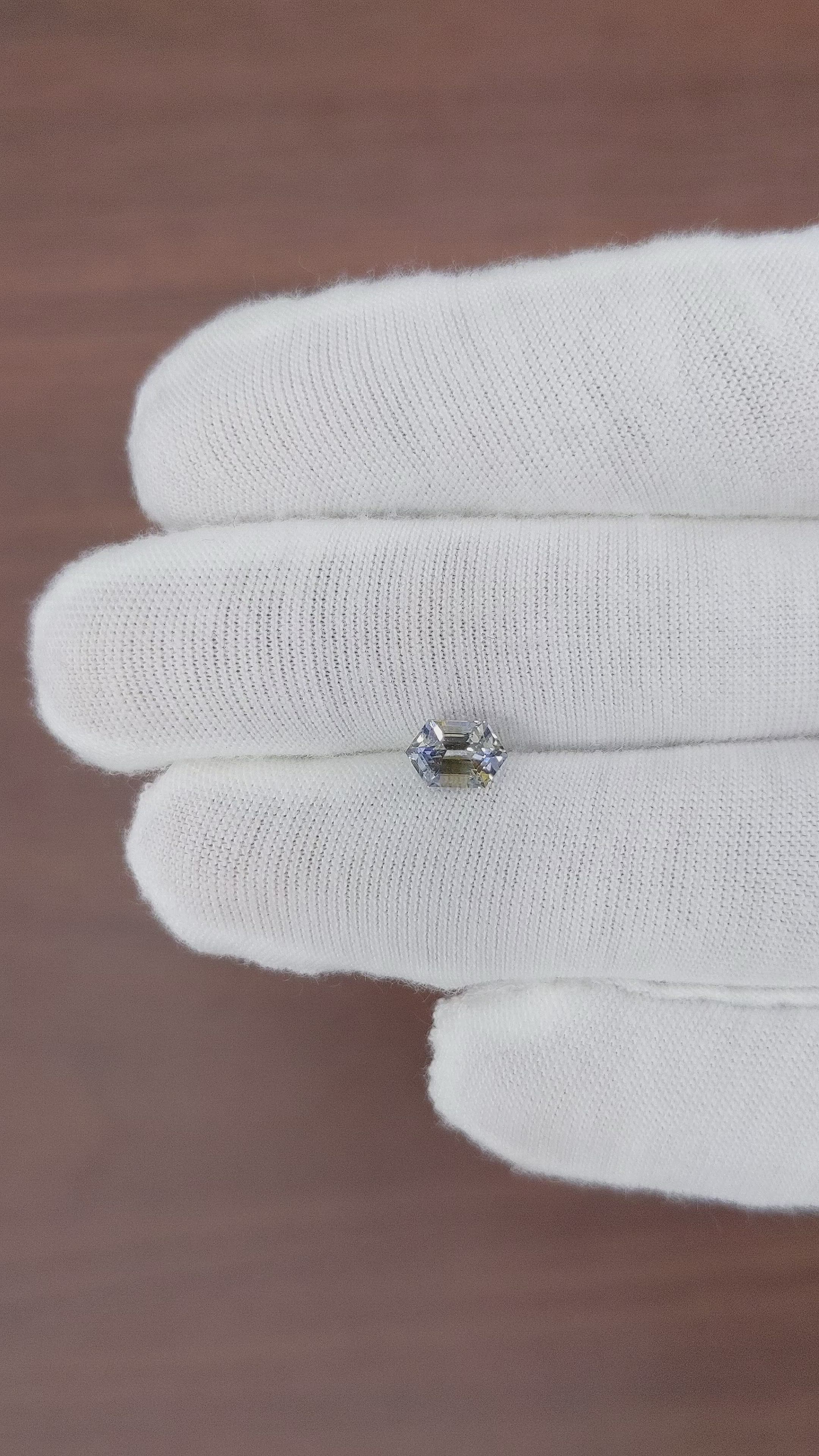 1.23 Ct. Bi Color Sapphire from Tanzania Size Video