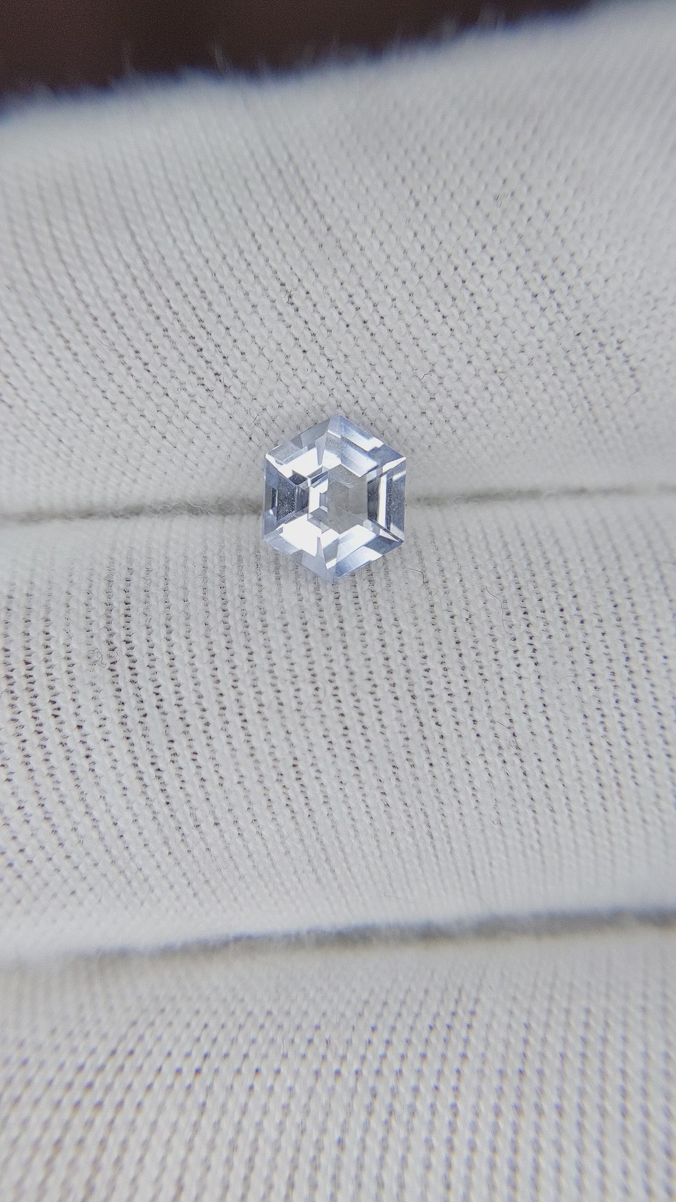 1.14 Ct. Blue Sapphire from Ceylon (Sri Lanka) Size Video