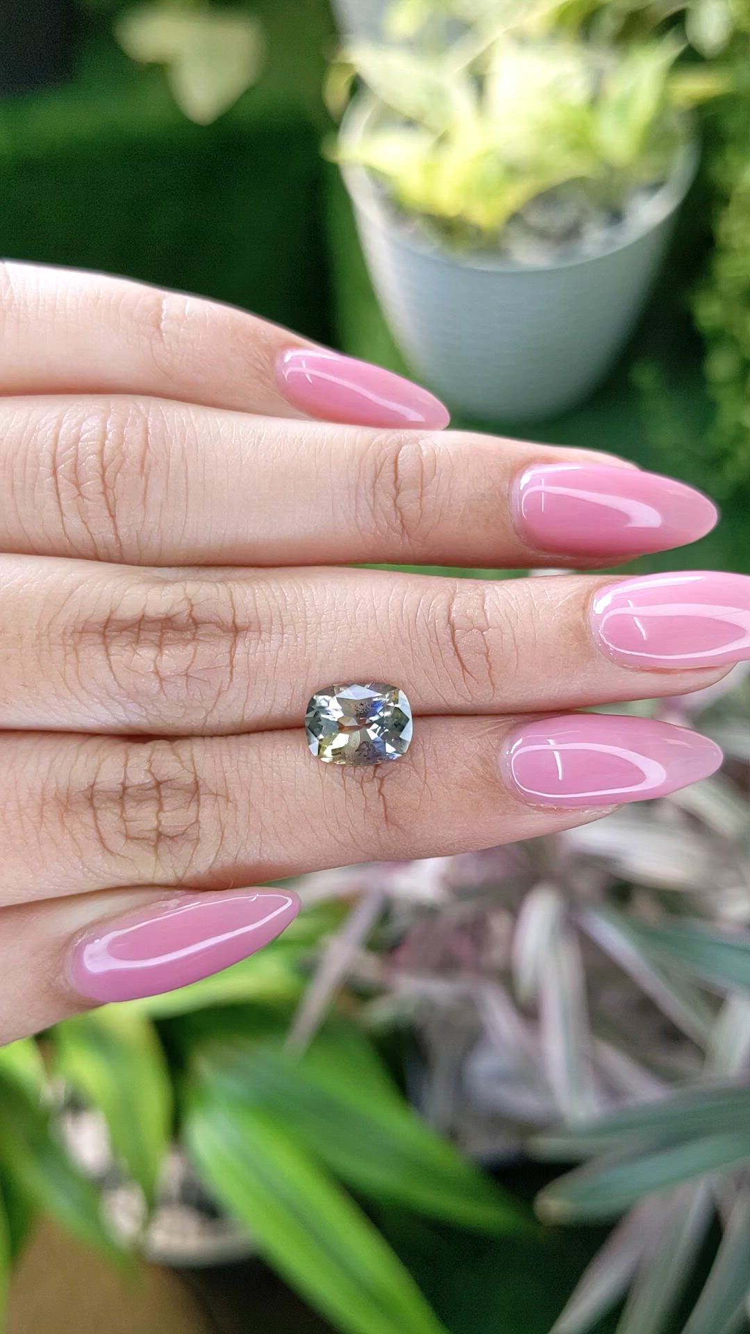 2.29 Ct. Bi Color Sapphire from Ceylon (Sri Lanka) Size Video