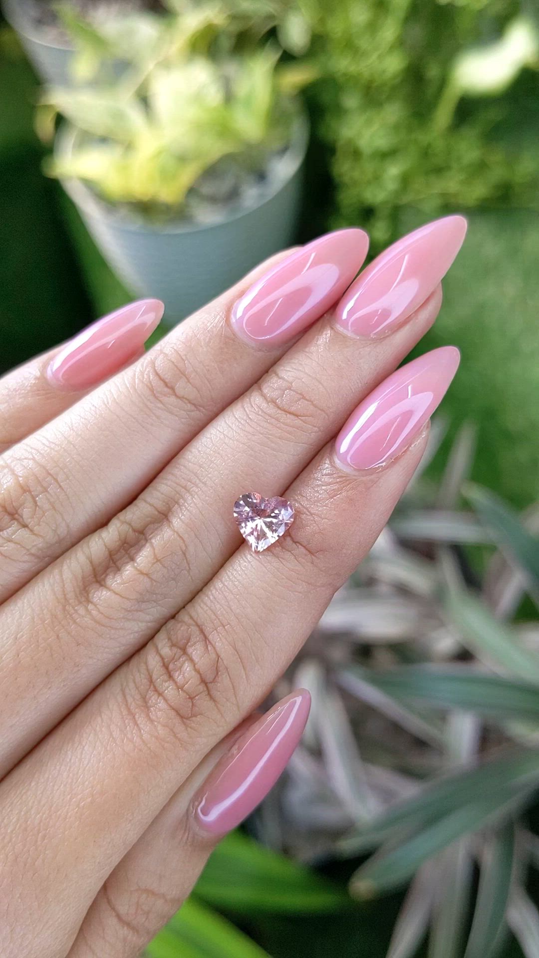 1.46 Ct. Peach Sapphire from Ceylon (Sri Lanka) Size Video