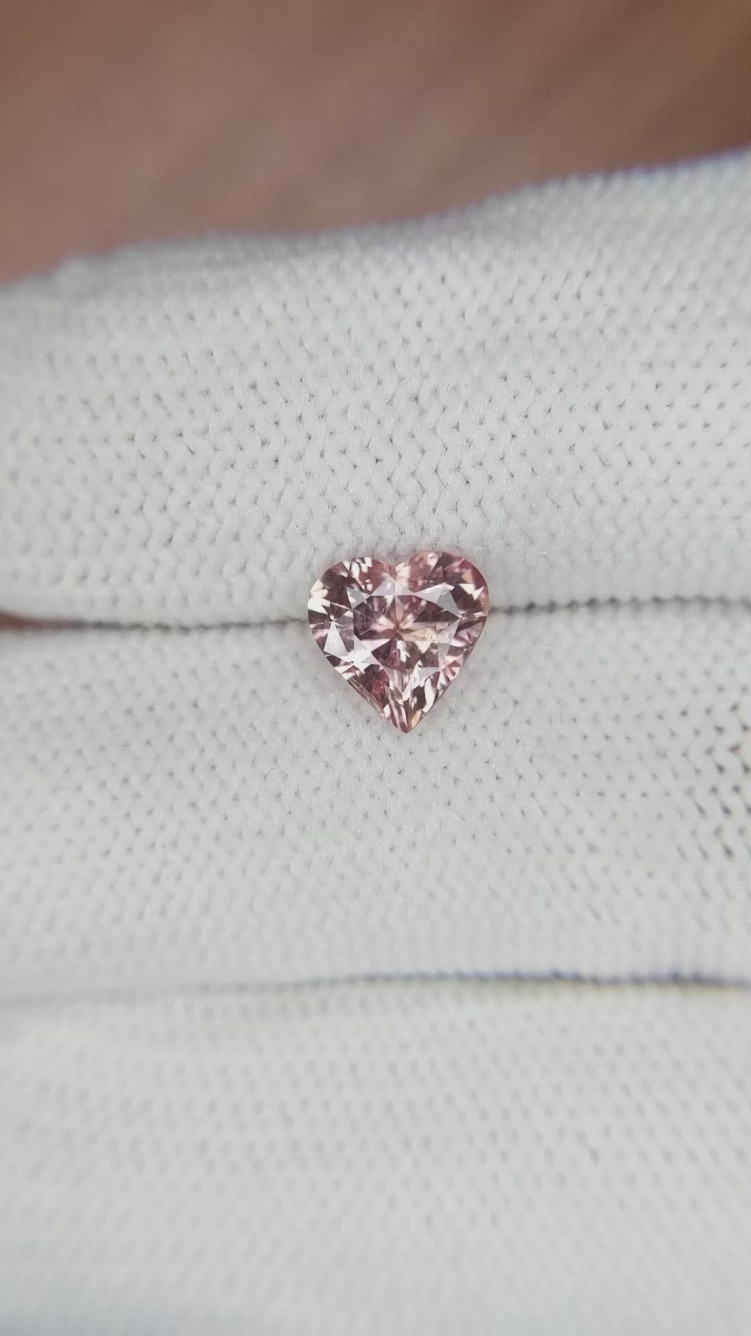 1.46 Ct. Peach Sapphire from Ceylon (Sri Lanka) Size Video