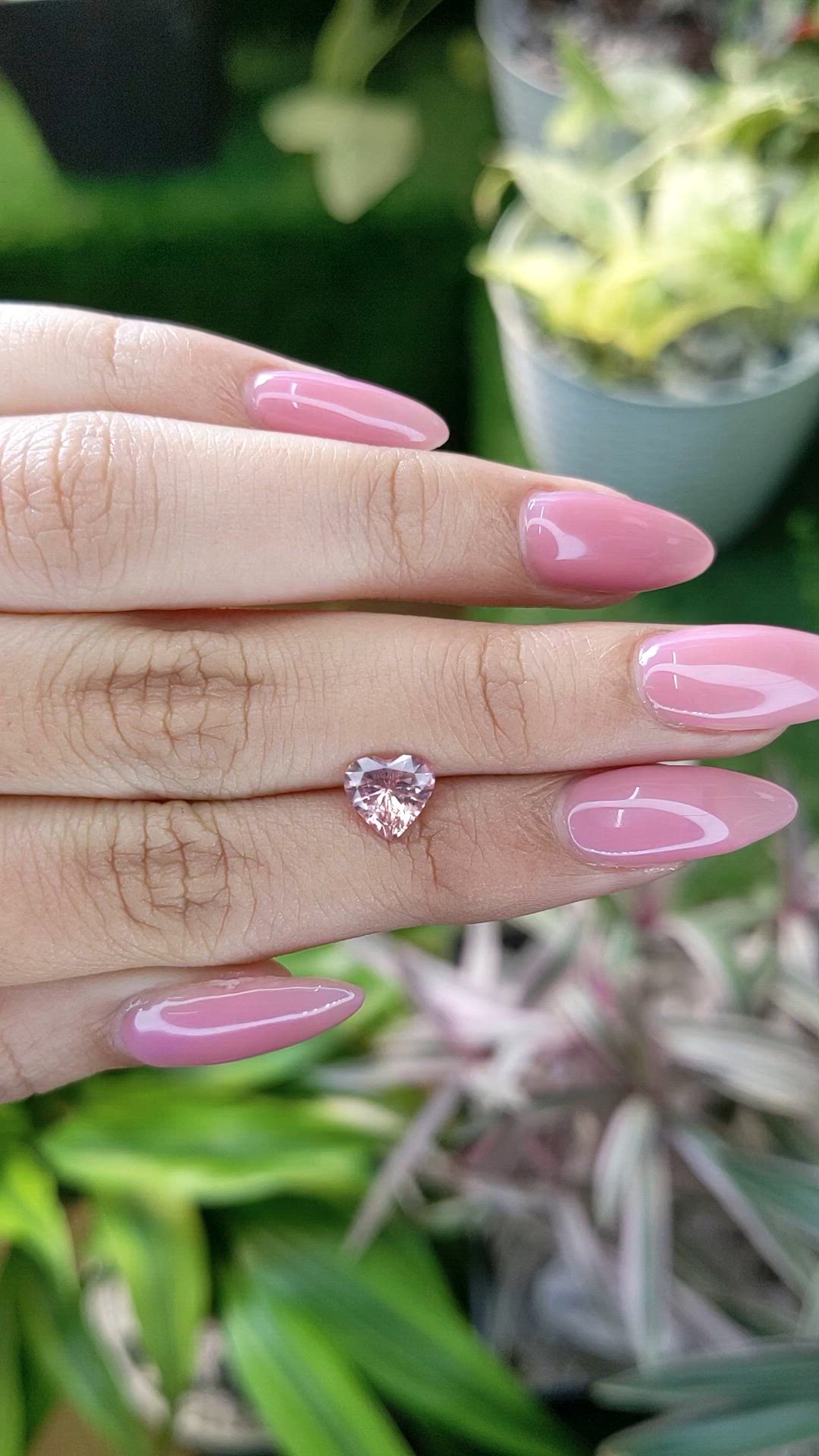 1.46 Ct. Peach Sapphire from Ceylon (Sri Lanka) Size Video