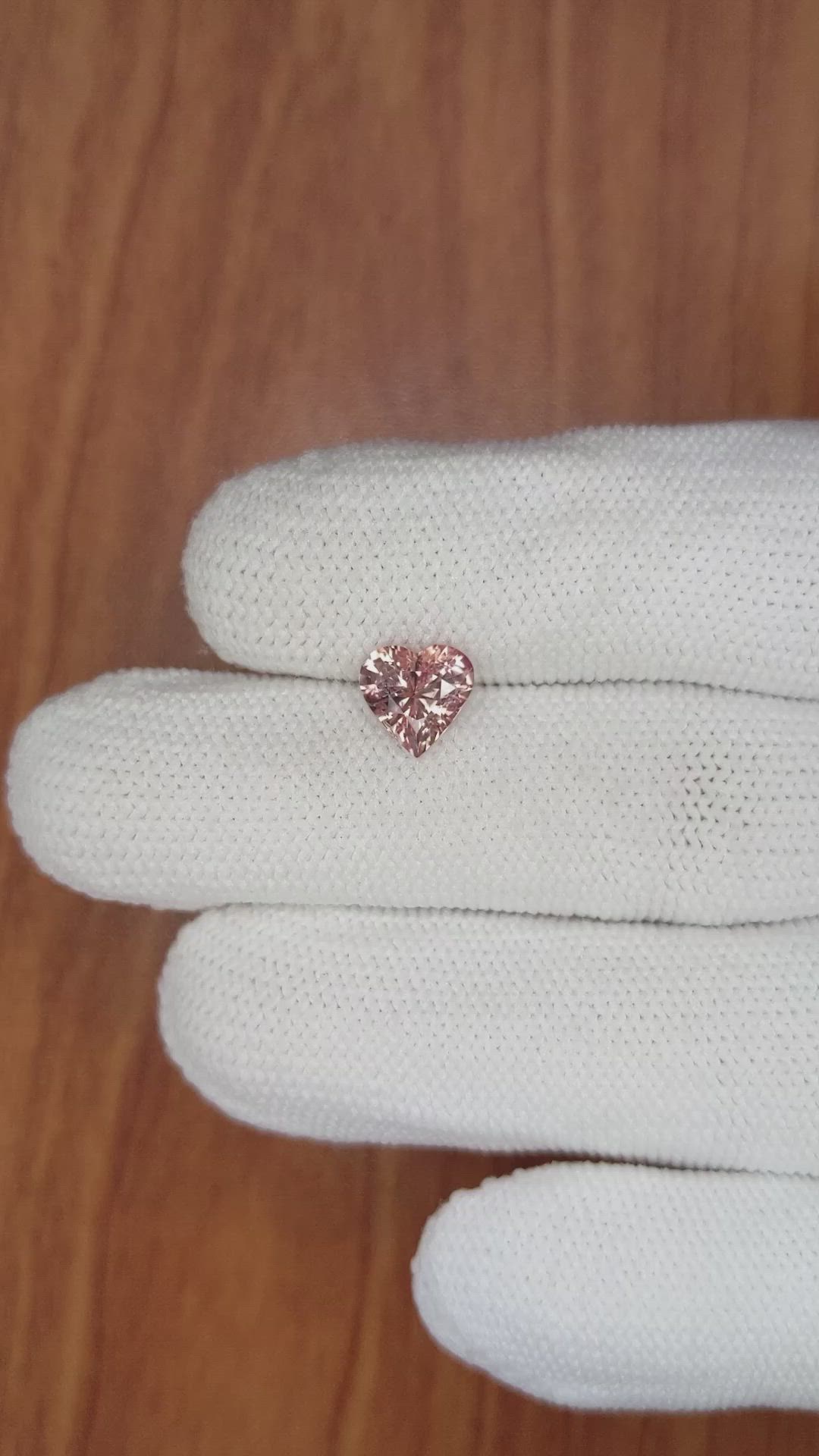 1.46 Ct. Peach Sapphire from Ceylon (Sri Lanka) Size Video