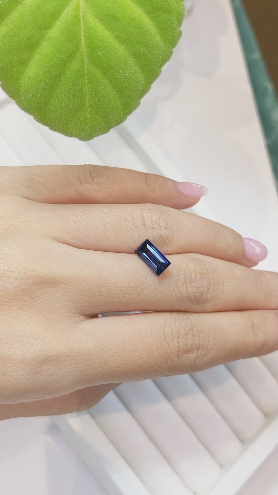 1.83 Ct. Blue Sapphire from Ceylon (Sri Lanka) Size Video