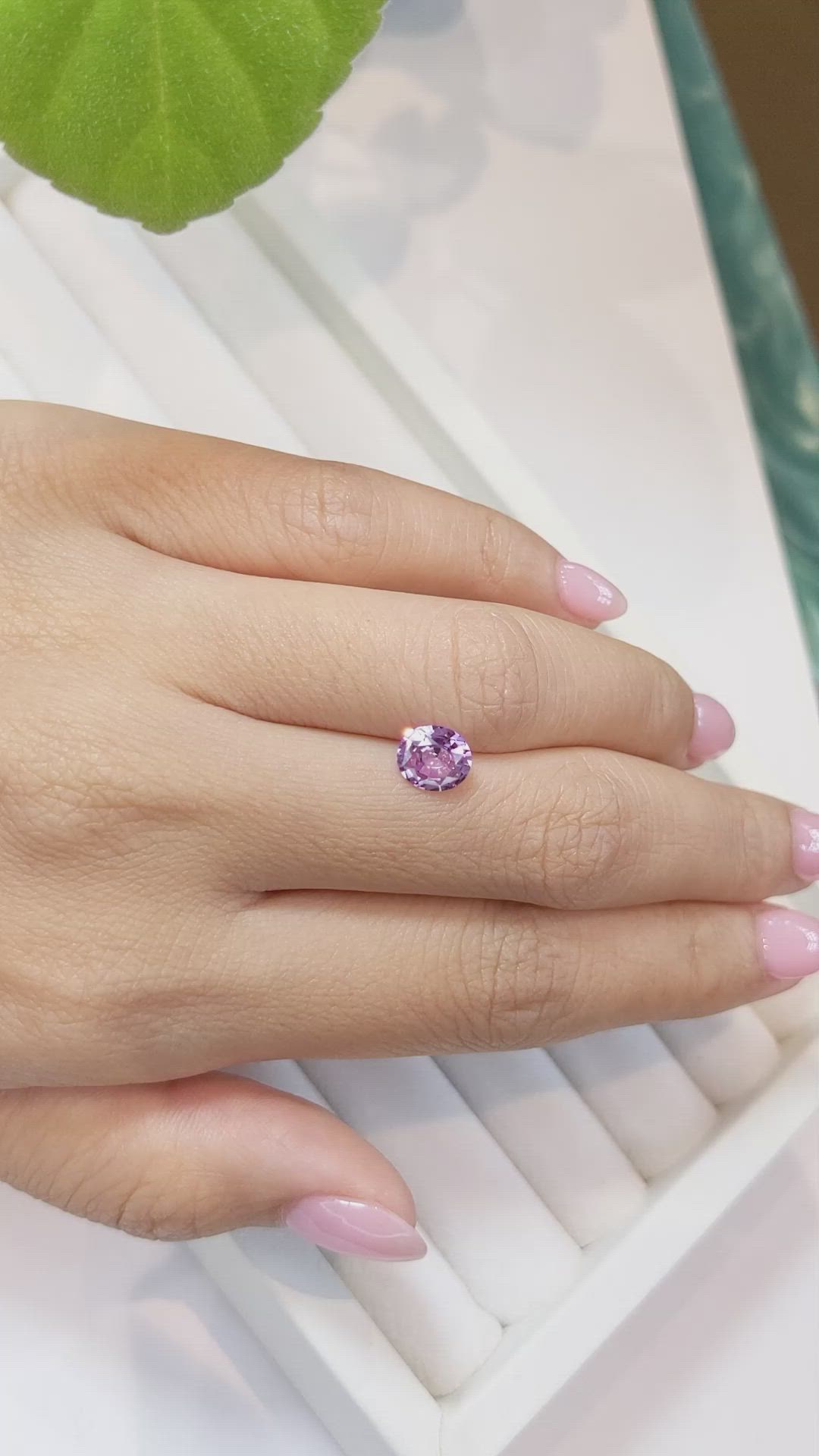 1.25 Ct. Pink Sapphire from Ceylon (Sri Lanka) Size Video