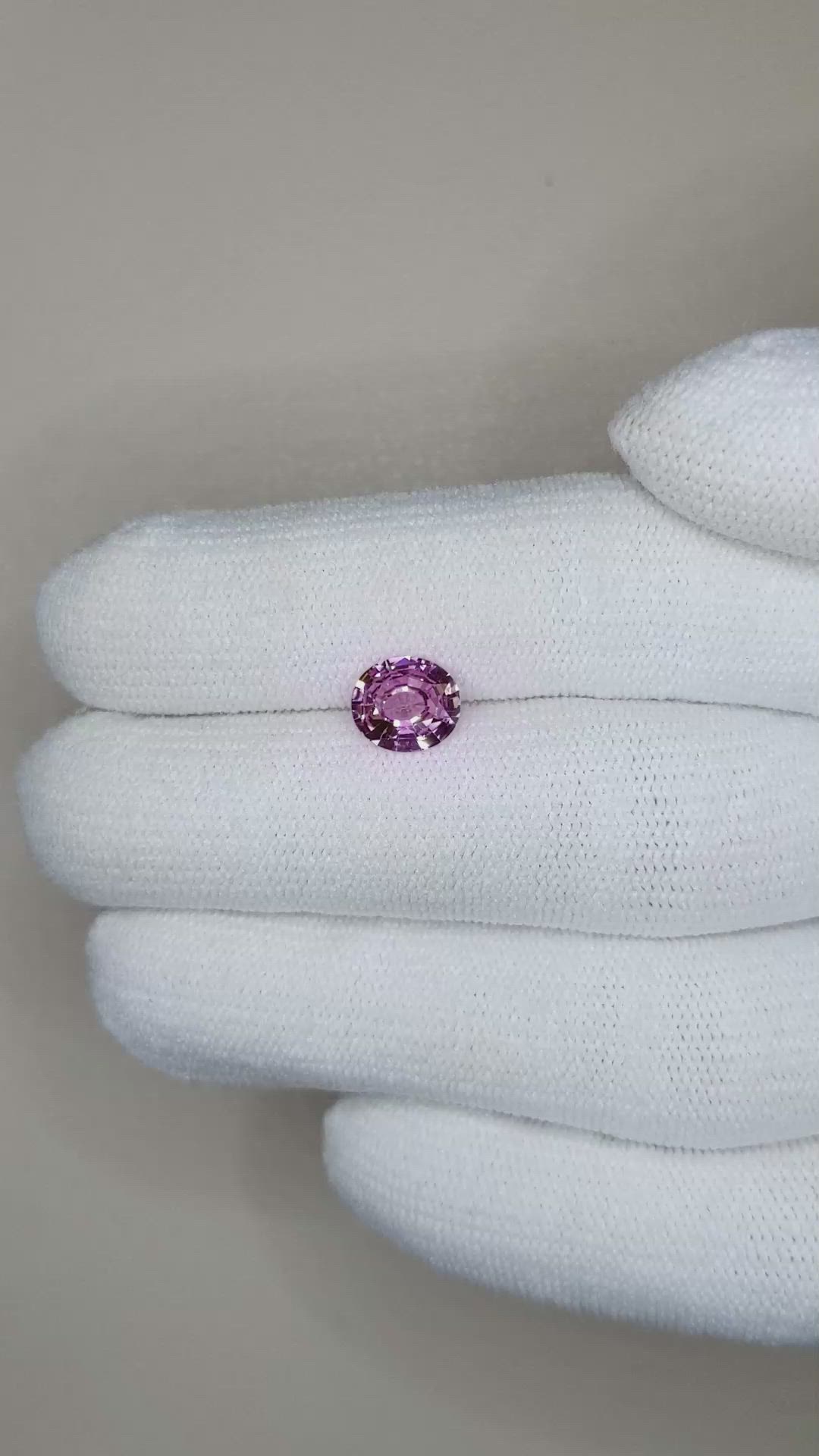 1.25 Ct. Pink Sapphire from Ceylon (Sri Lanka) Size Video