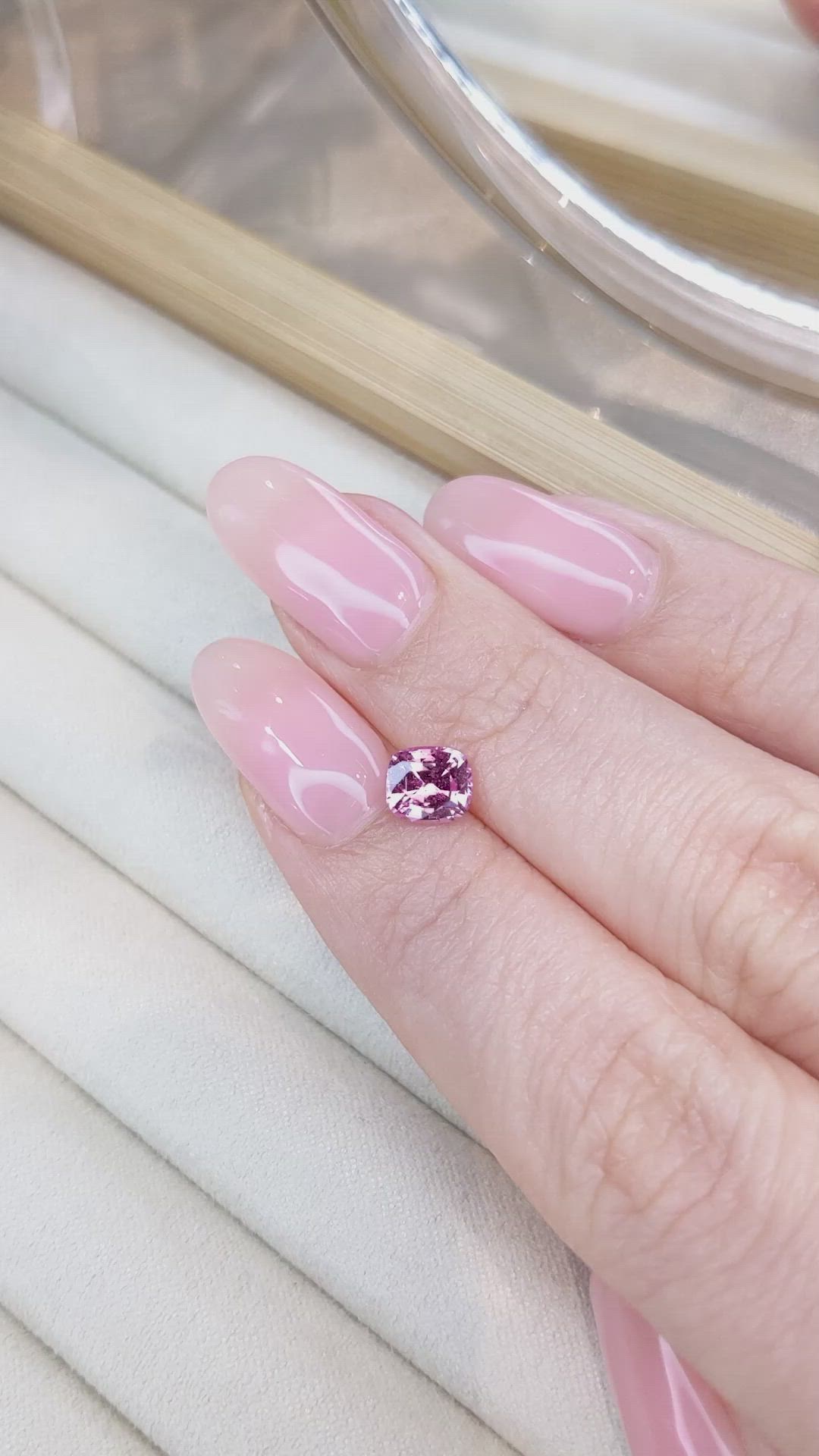 1.09 Ct. Pink Sapphire from Ceylon (Sri Lanka) Size Video