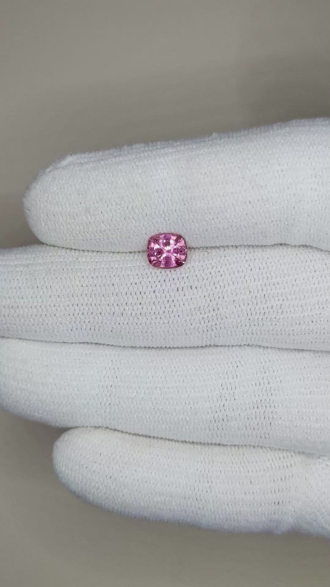 1.09 Ct. Pink Sapphire from Ceylon (Sri Lanka) Size Video