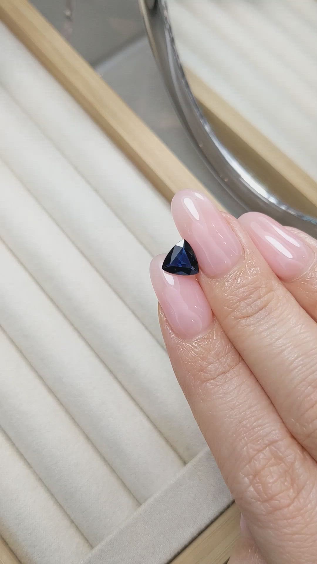 1.16 Ct. Blue Sapphire from Ceylon (Sri Lanka) Size Video